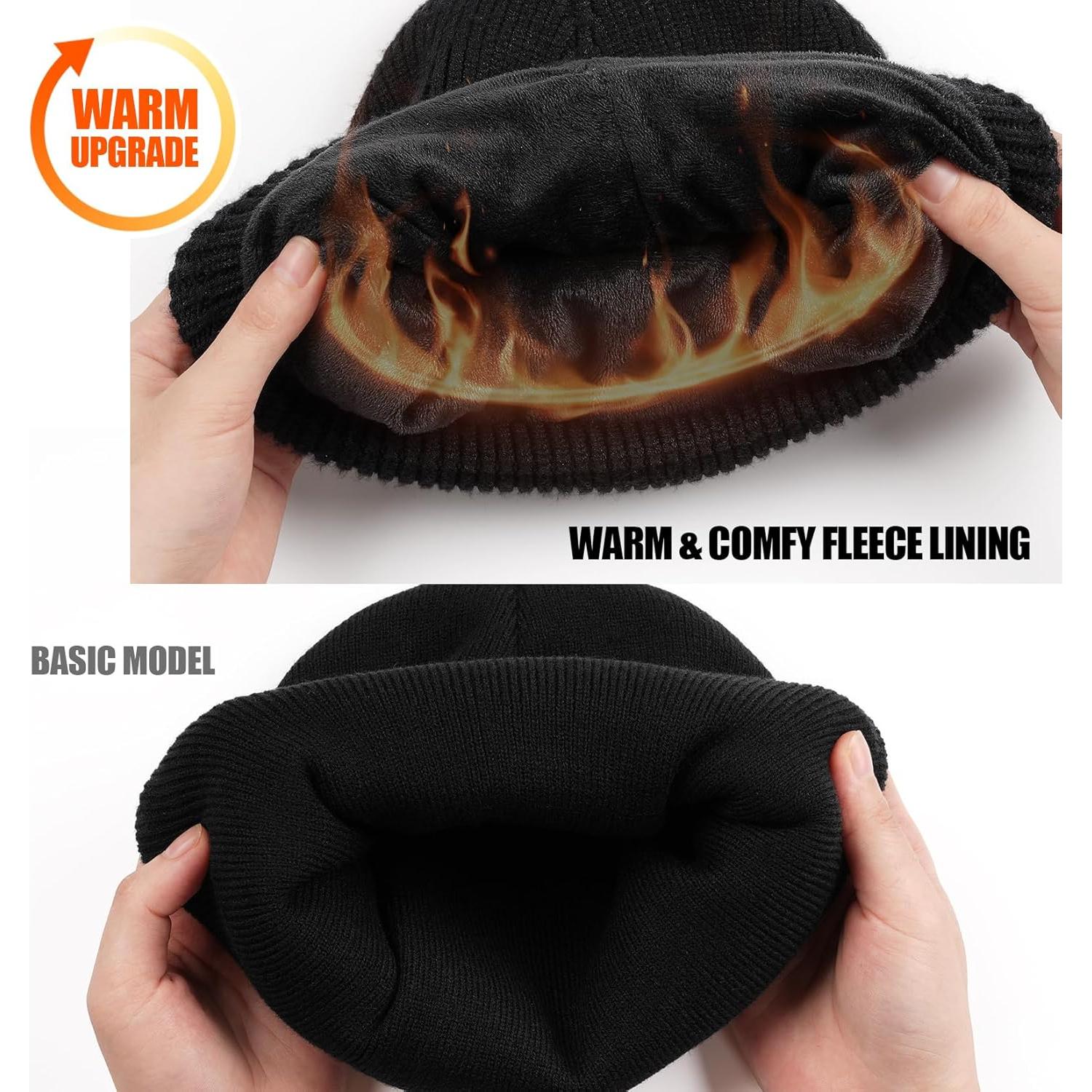 Gorro de Forro Polar MELASA con Luz LED Recargable USB