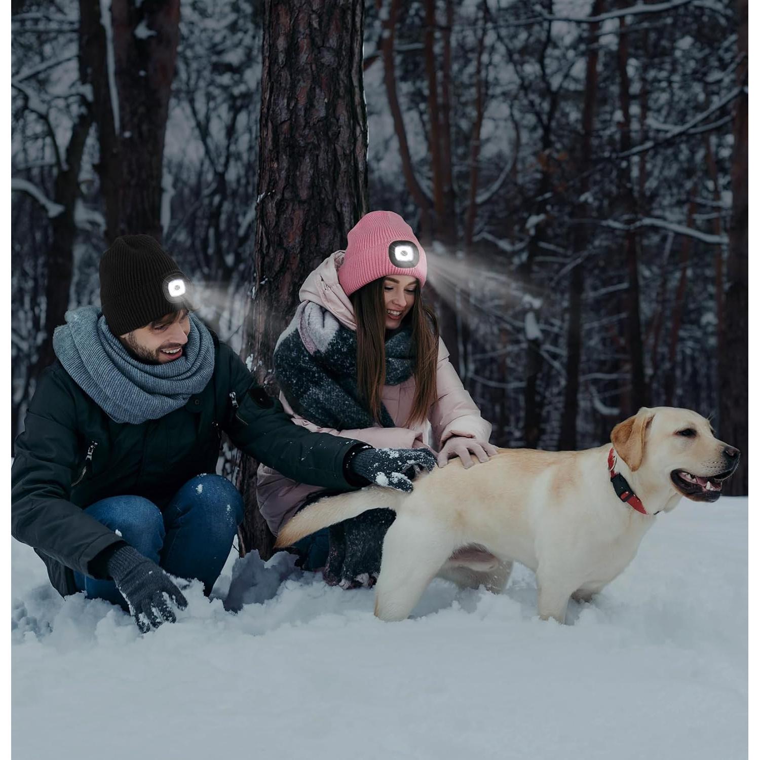 Gorro de Forro Polar MELASA con Luz LED Recargable USB