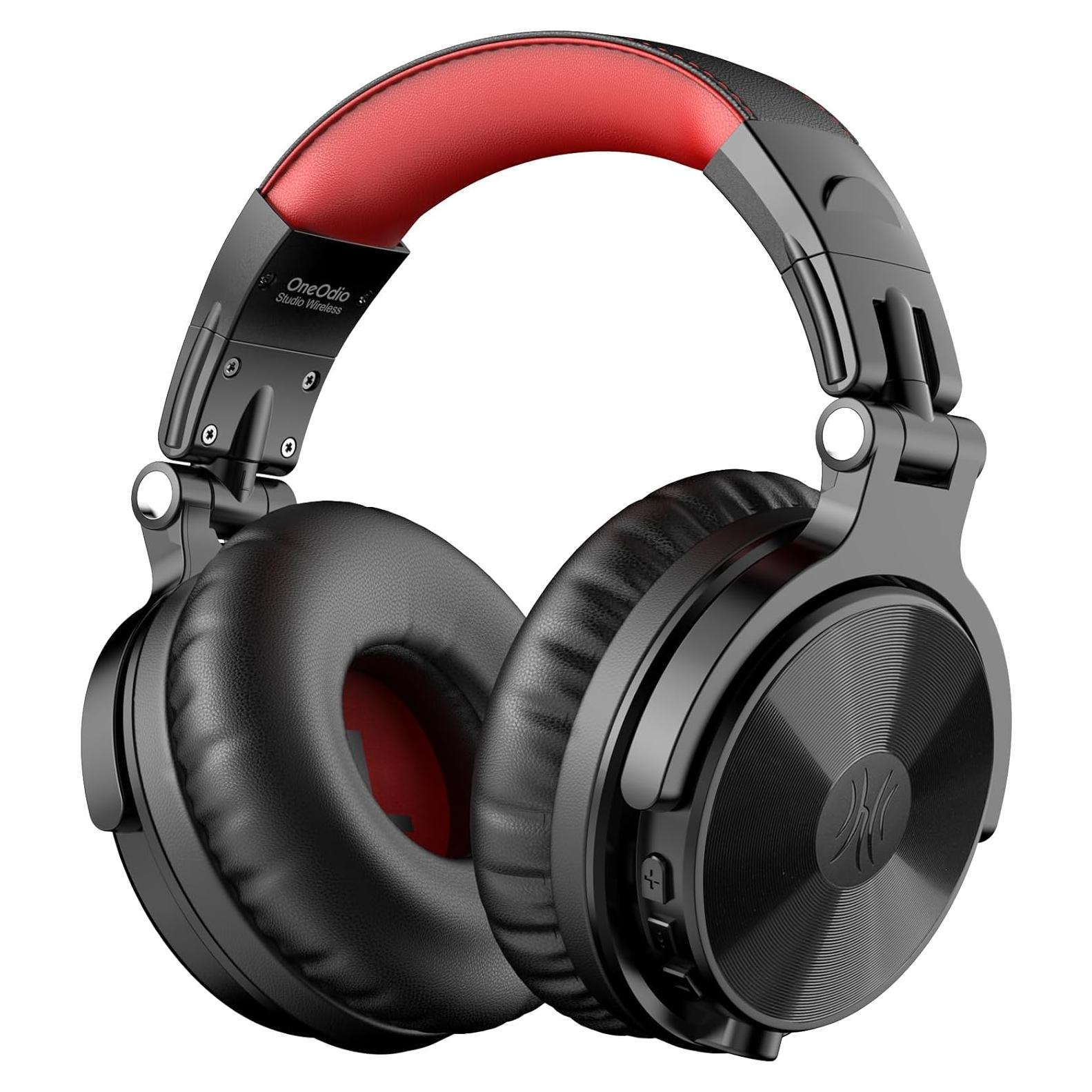 Auriculares Bluetooth OneOdio Pro C - 110 Horas Inalámbricos Rojo