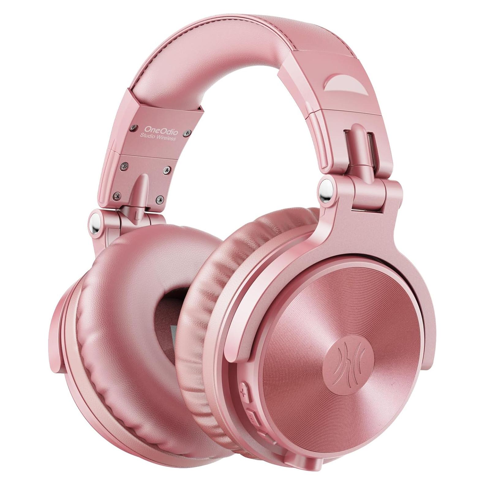 Auriculares Bluetooth OneOdio Pro C Oro Rosa 110h Plegables