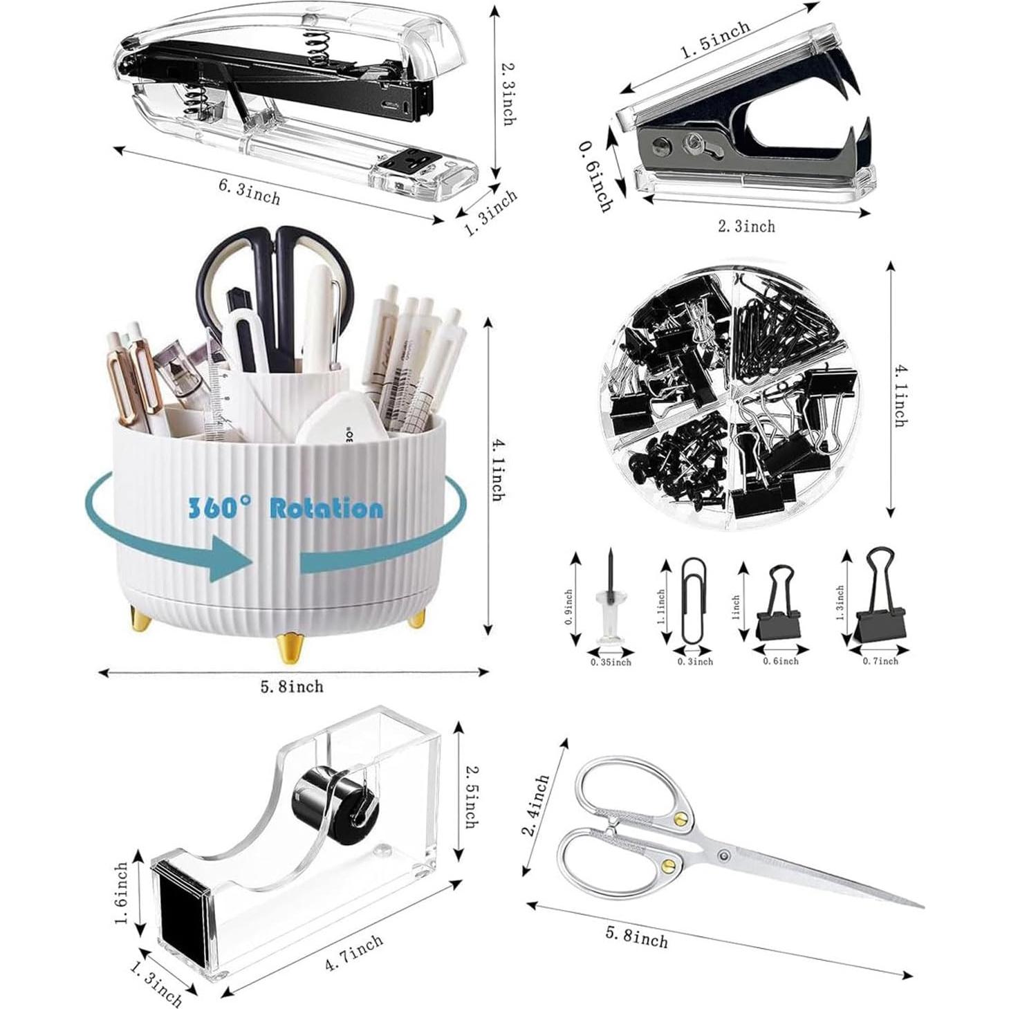 Juego de Organizadores de Escritorio Gawsey con Soporte Rotatorio