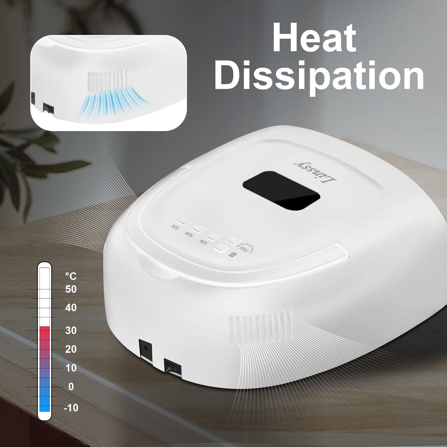 Lámpara de Uñas LED UV 60W Inalámbrica Mosquitowanan - Secado Rápido