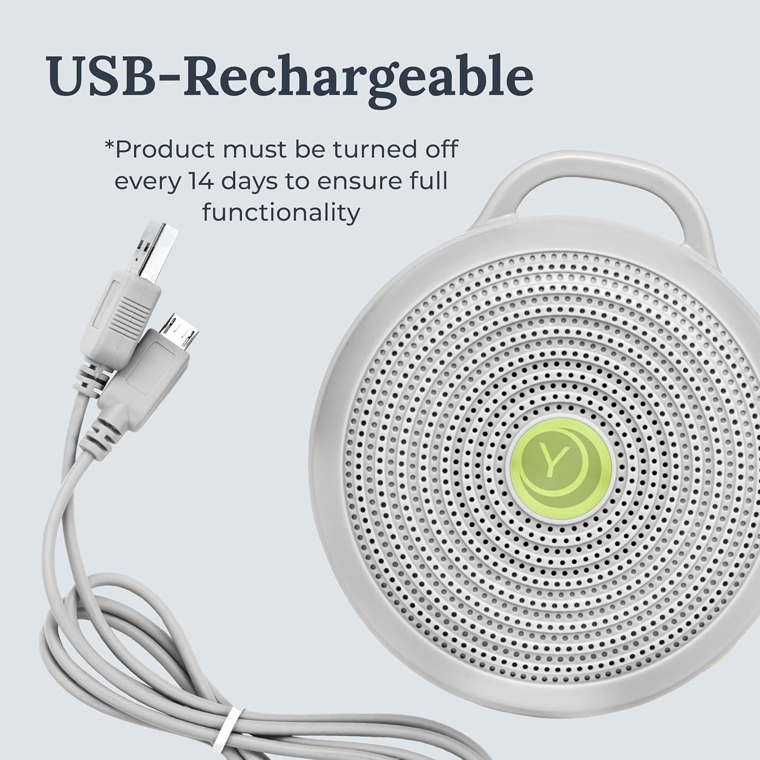 Yogasleep Hushh Máquina de Sonido Blanco para Bebé, 3 Sonidos