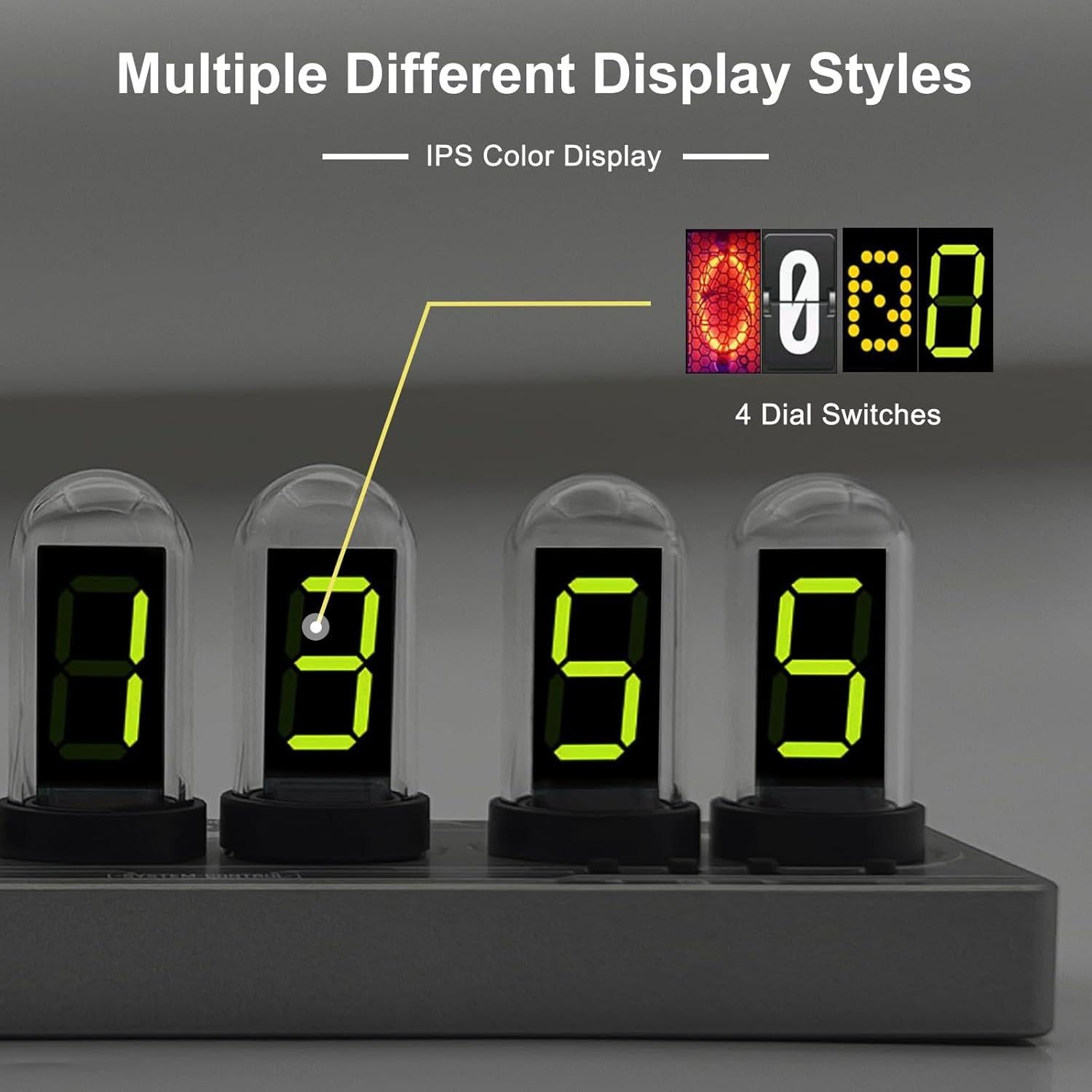 Reloj Digital de Tubo Nixie JoFomp con Pantalla IPS 357g