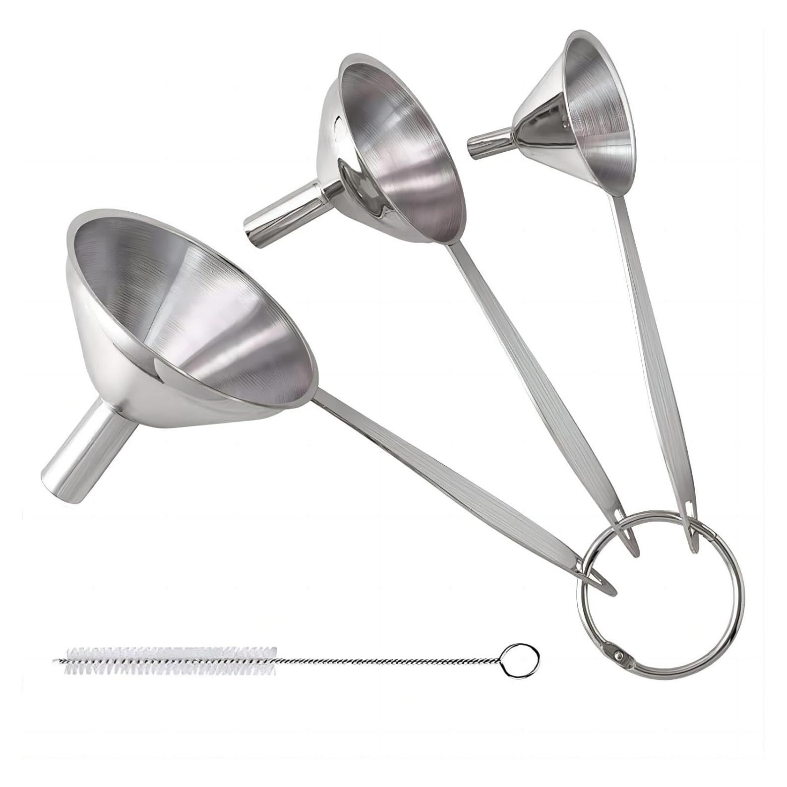 Juego de Embudos de Acero Inoxidable 3 en 1 YEVIOR