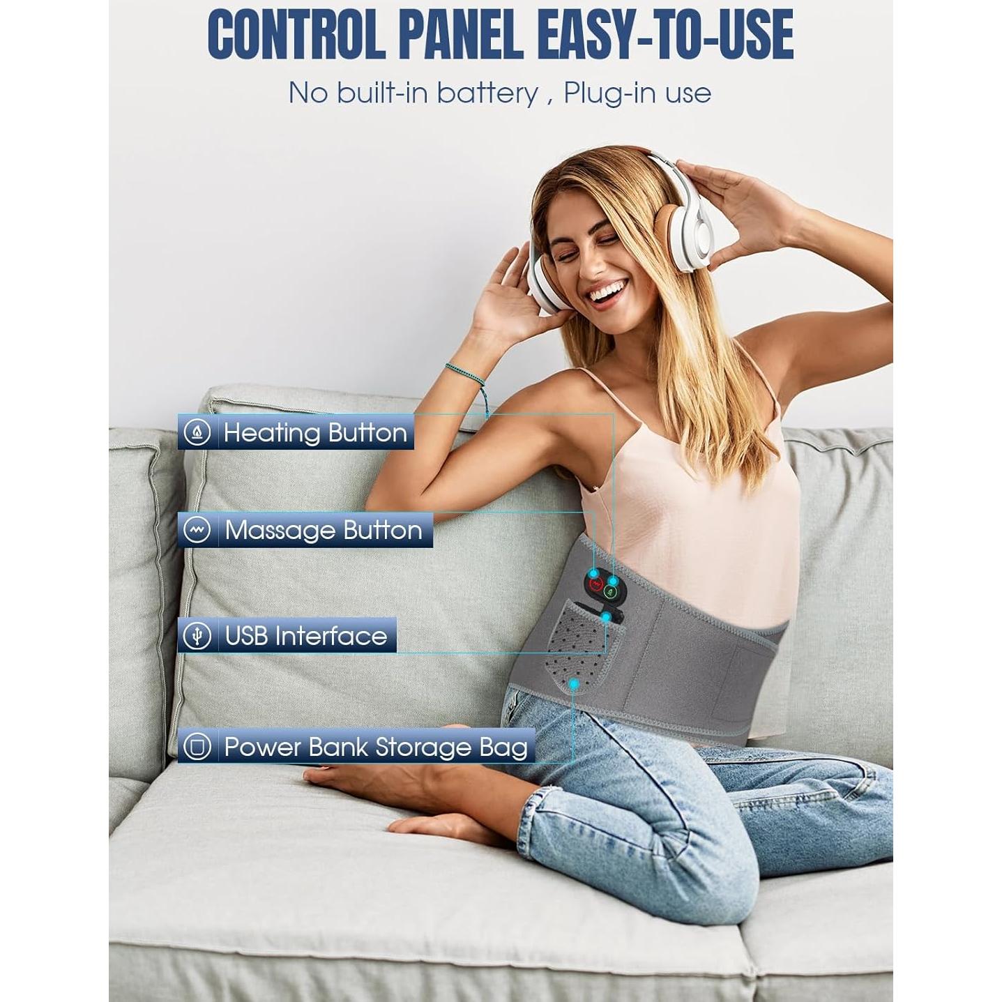 Almohadilla Térmica Inalámbrica Nsoela 28x112cm 8000mAh