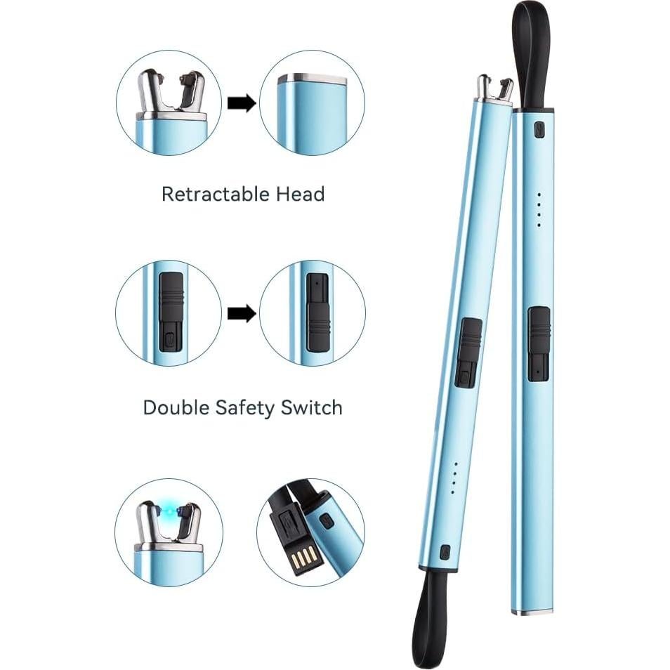 Encendedor Eléctrico Brigii de Arco Plasma Recargable - Azul