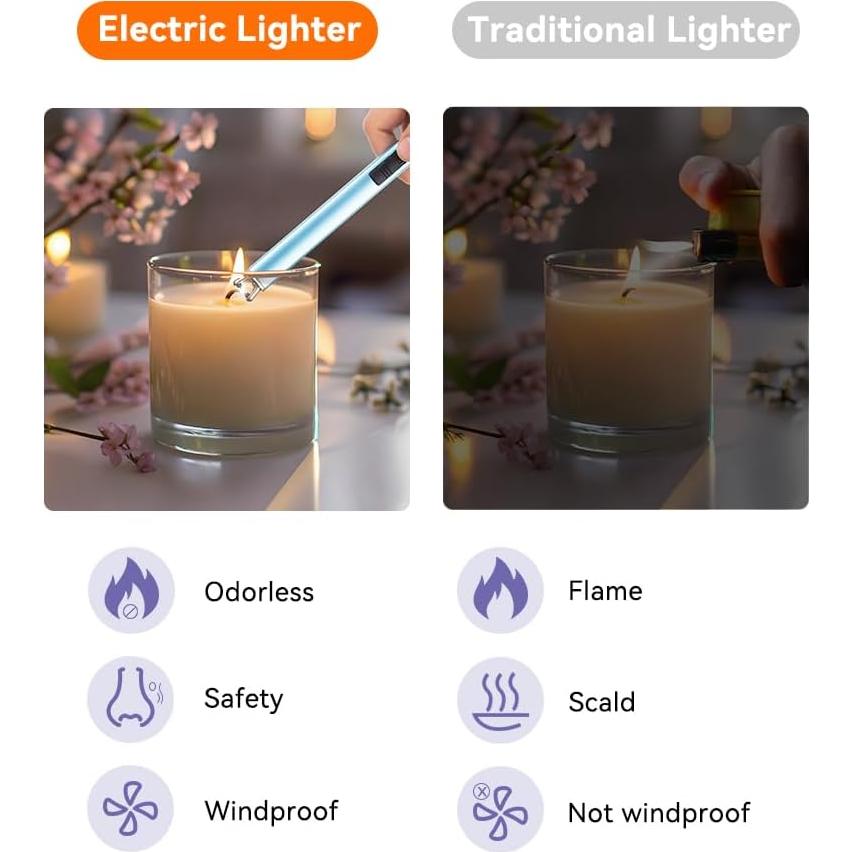 Encendedor Eléctrico Brigii de Arco Plasma Recargable - Azul