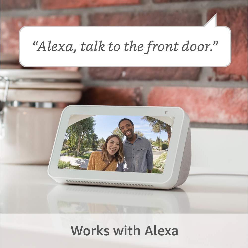 Like-New Ring Video Doorbell – 1080p HD video, improved motion detection, easy installation (2020 release) – Satin Nickel