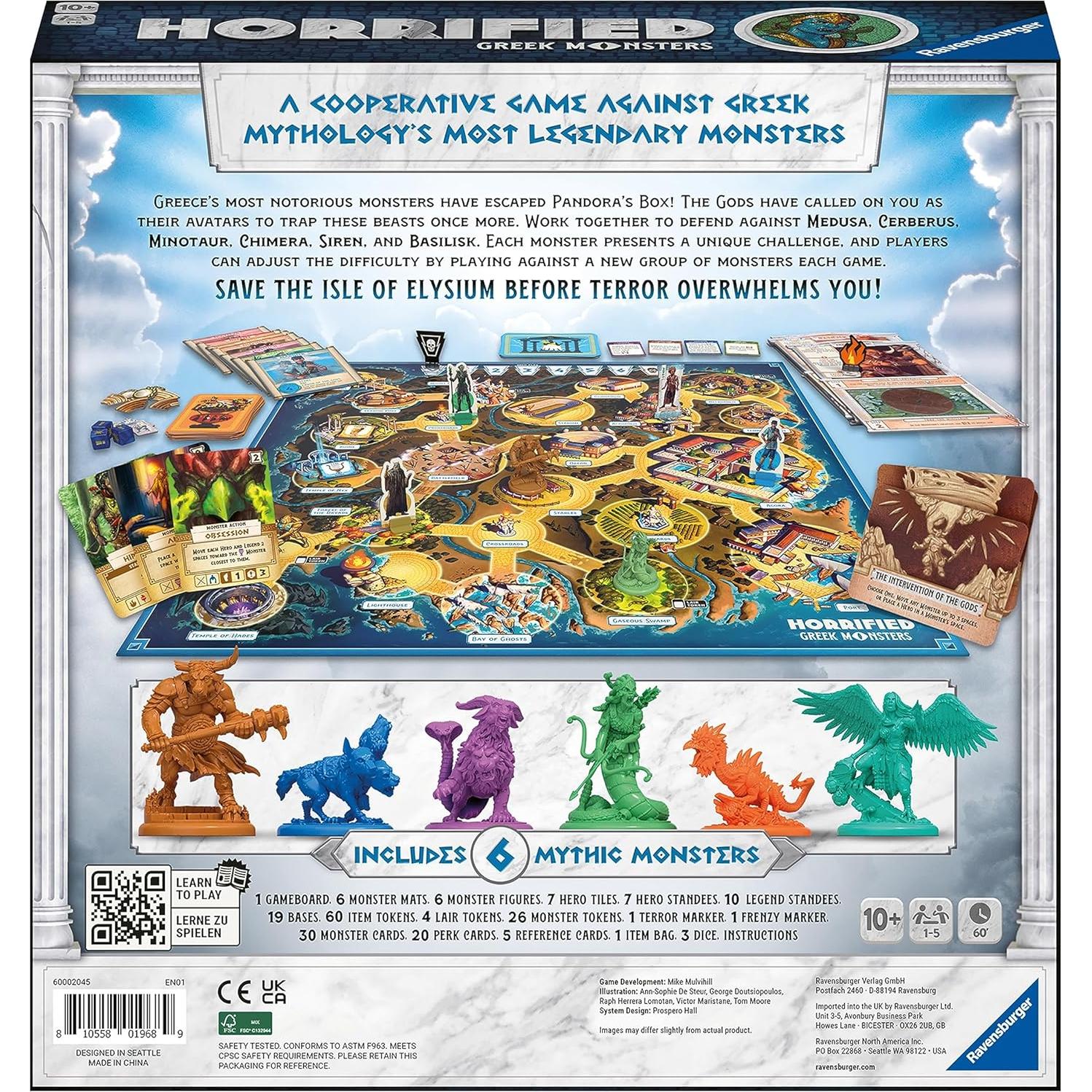 Juego de Mesa Horrified: Monstruos Griegos - Ravensburger