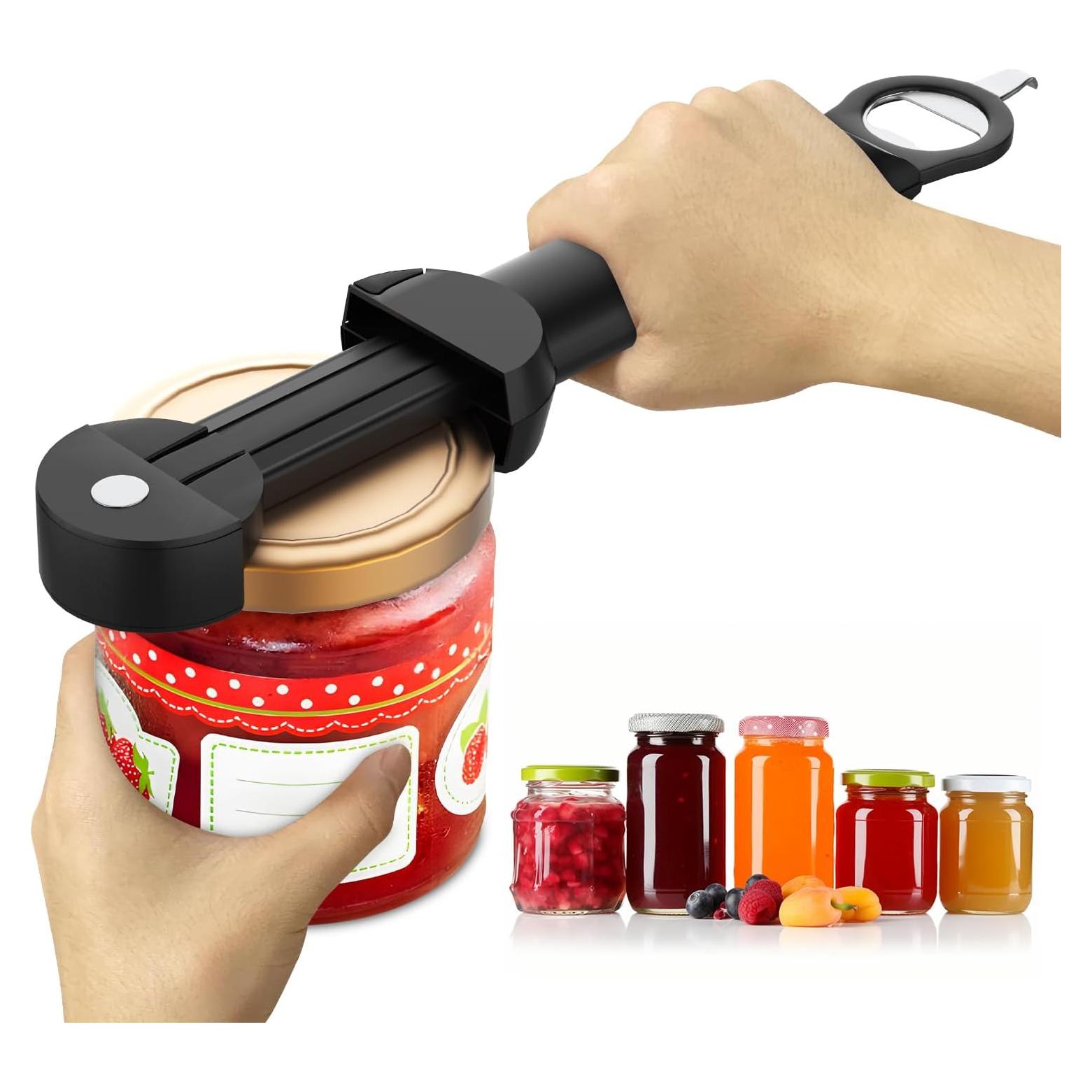 Abrebotellas multifuncional Banyaa para personas mayores - Negro