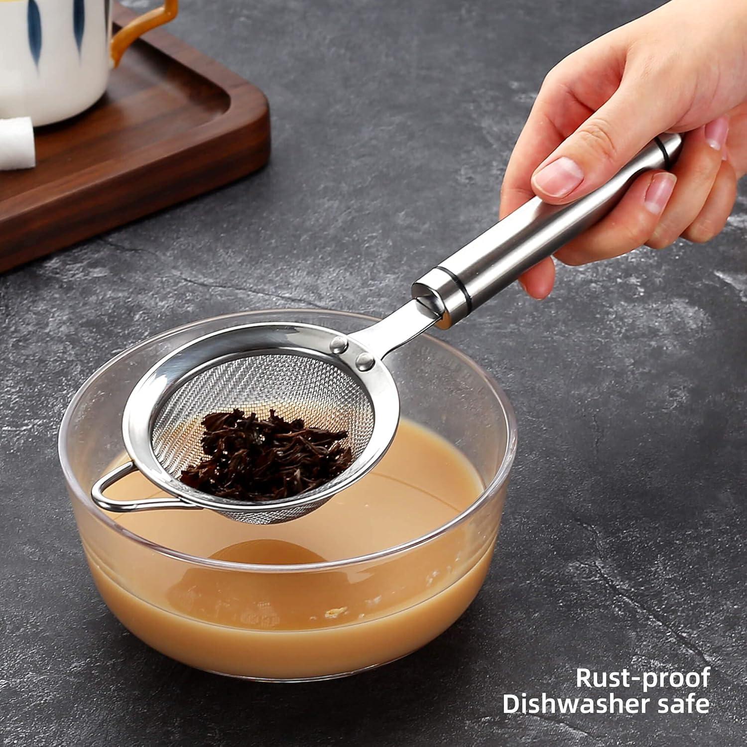 Colador de Malla Fina SUNWUKIN 8.5 cm Acero Inoxidable