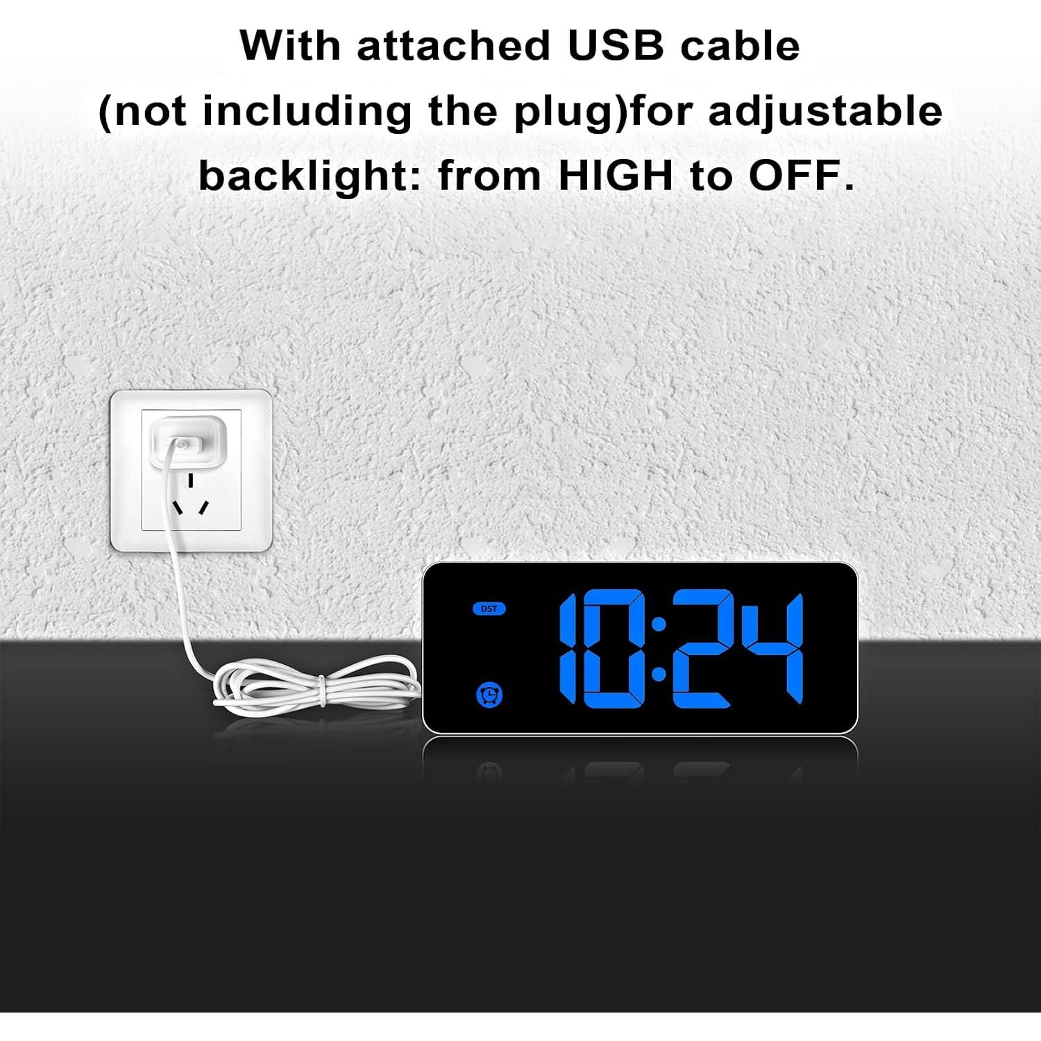 Reloj Despertador Digital HODIK HKW-89B-H9 para Niños Azul