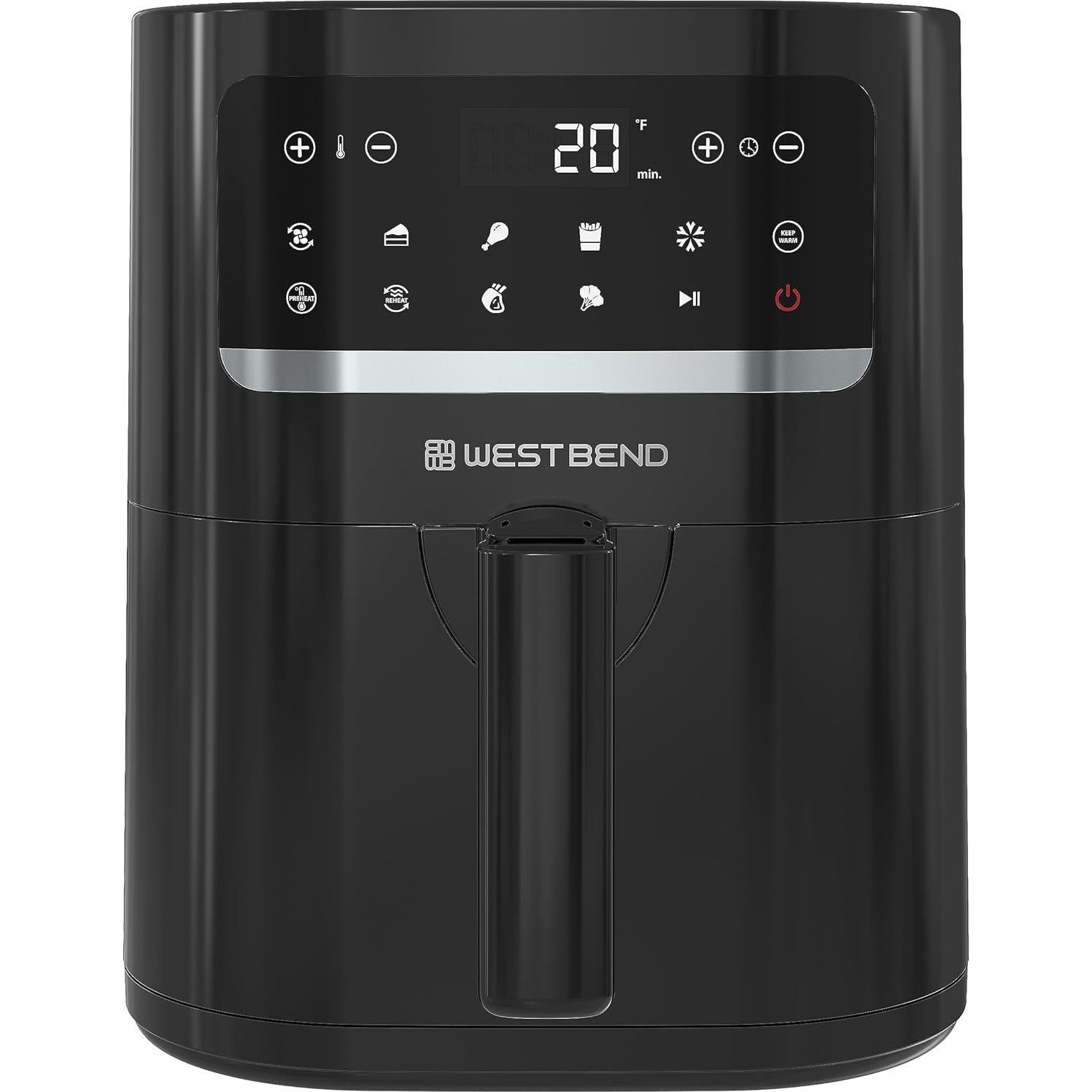 Freidora de Aire West Bend 5 Cuartos Digital LCD 1500W Negra