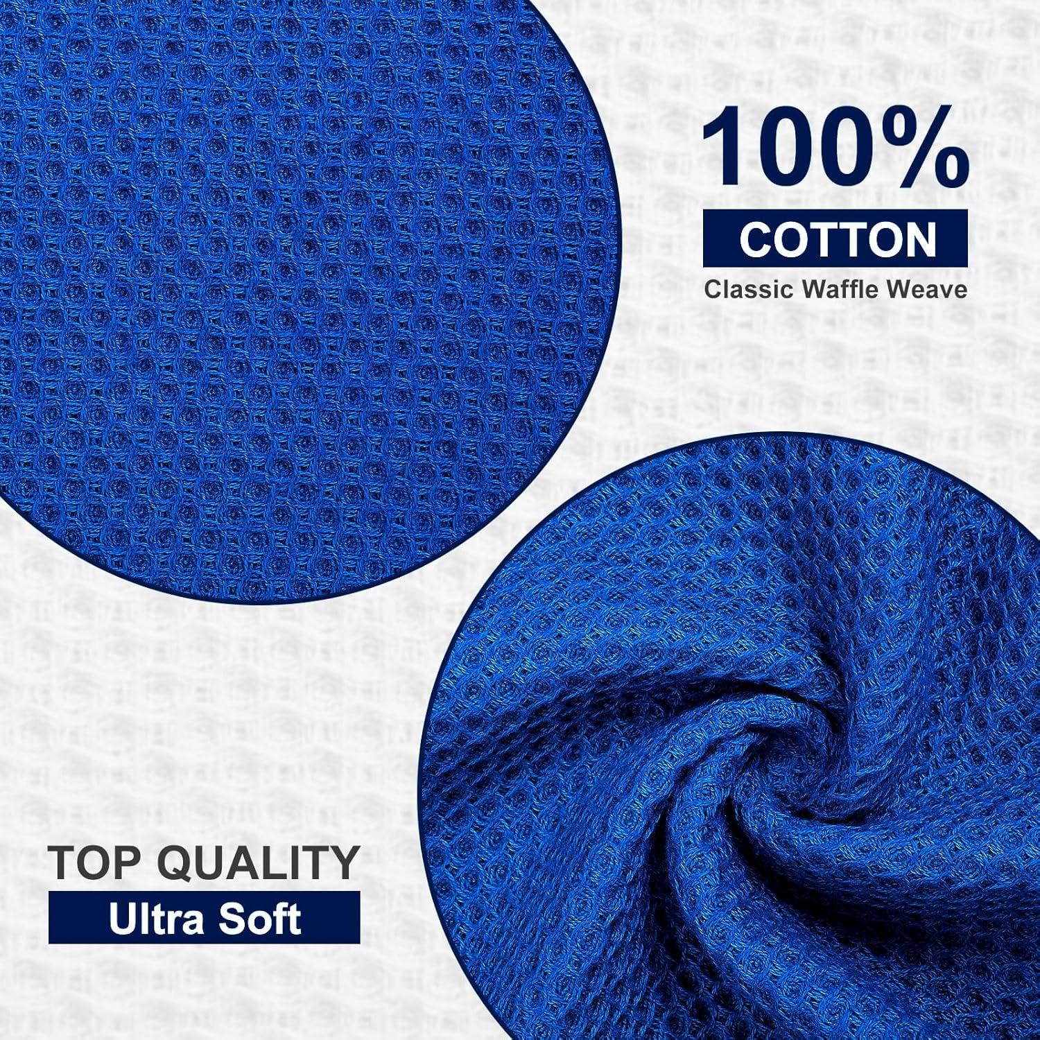 Paños de Cocina Kitinjoy 100% Algodón 6 Piezas 30x30 cm Arándano