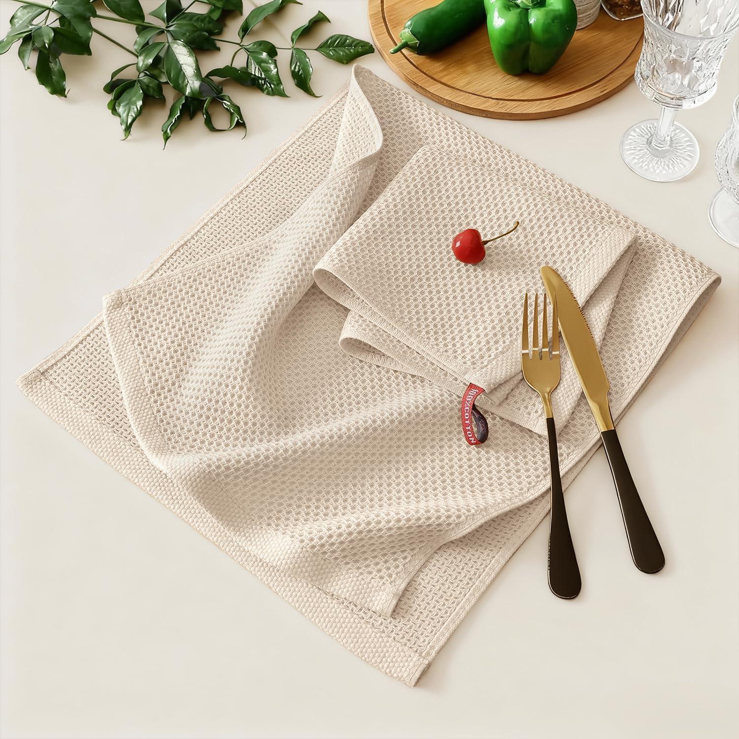 Kitinjoy Juego de Toallas de Cocina 100% Algodón 8 Piezas