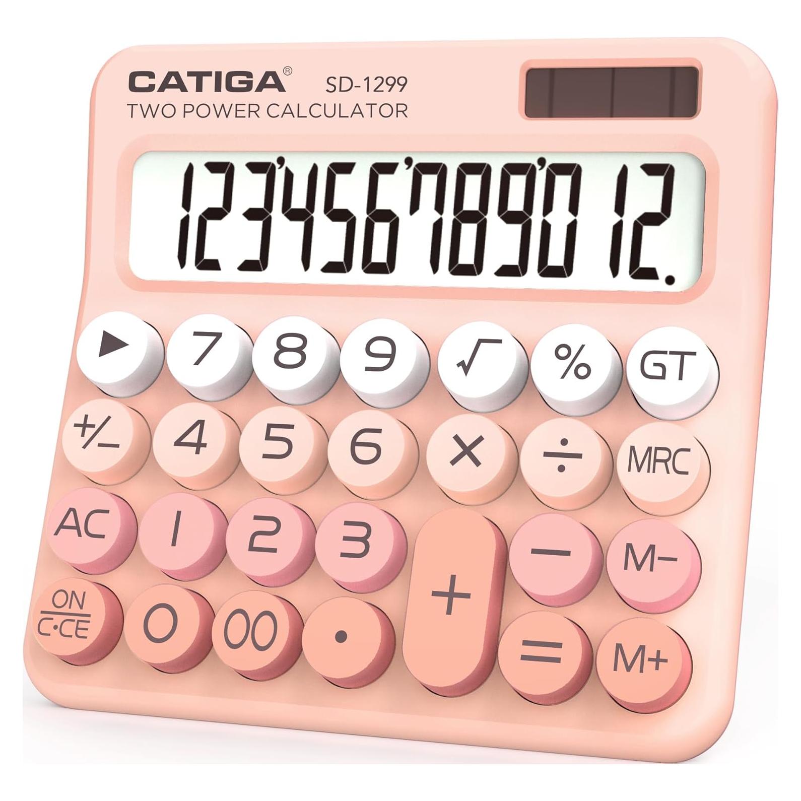 Calculadora Mecánica CATIGA SD-1299 Solar 12 Dígitos