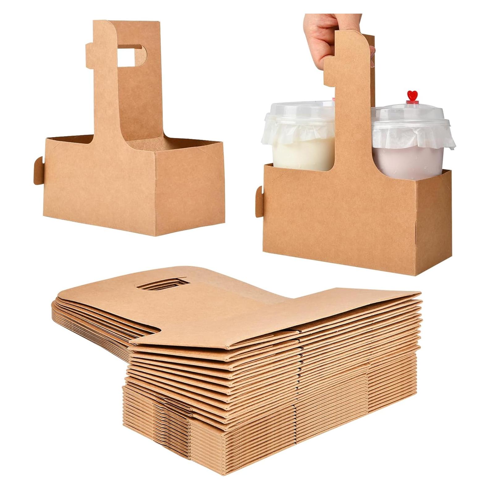 Portavasos desechables Kraft Supkiir para 2 tazas - 20 unidades