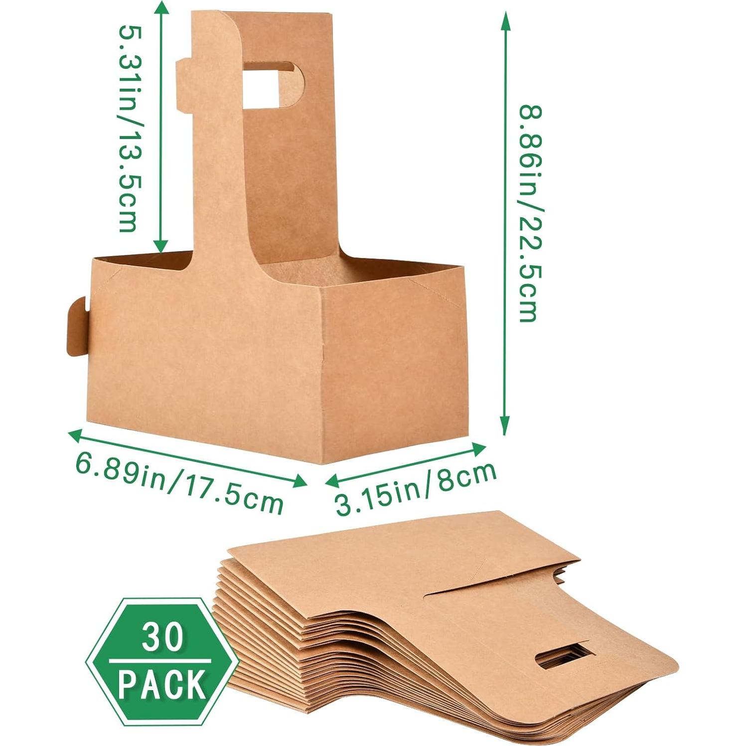 Portavasos desechables Kraft Supkiir para 2 tazas - 20 unidades