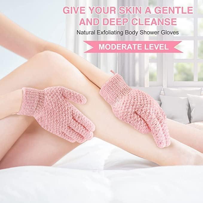 Guantes Exfoliantes Corporales Yiclick - 4 Piezas Azul