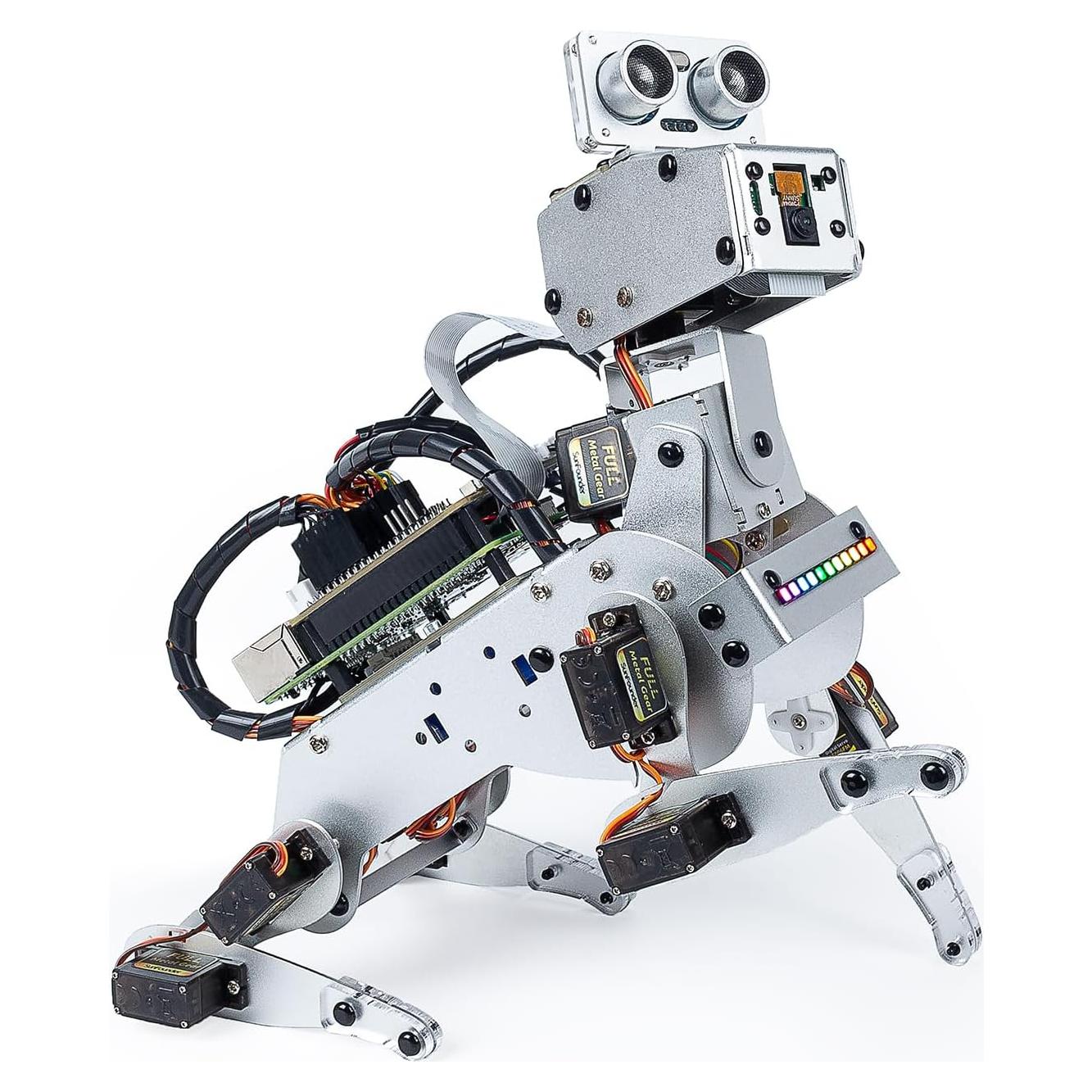 Robot Perro AI SunFounder PiDog con ChatGPT-4o y 12 servos