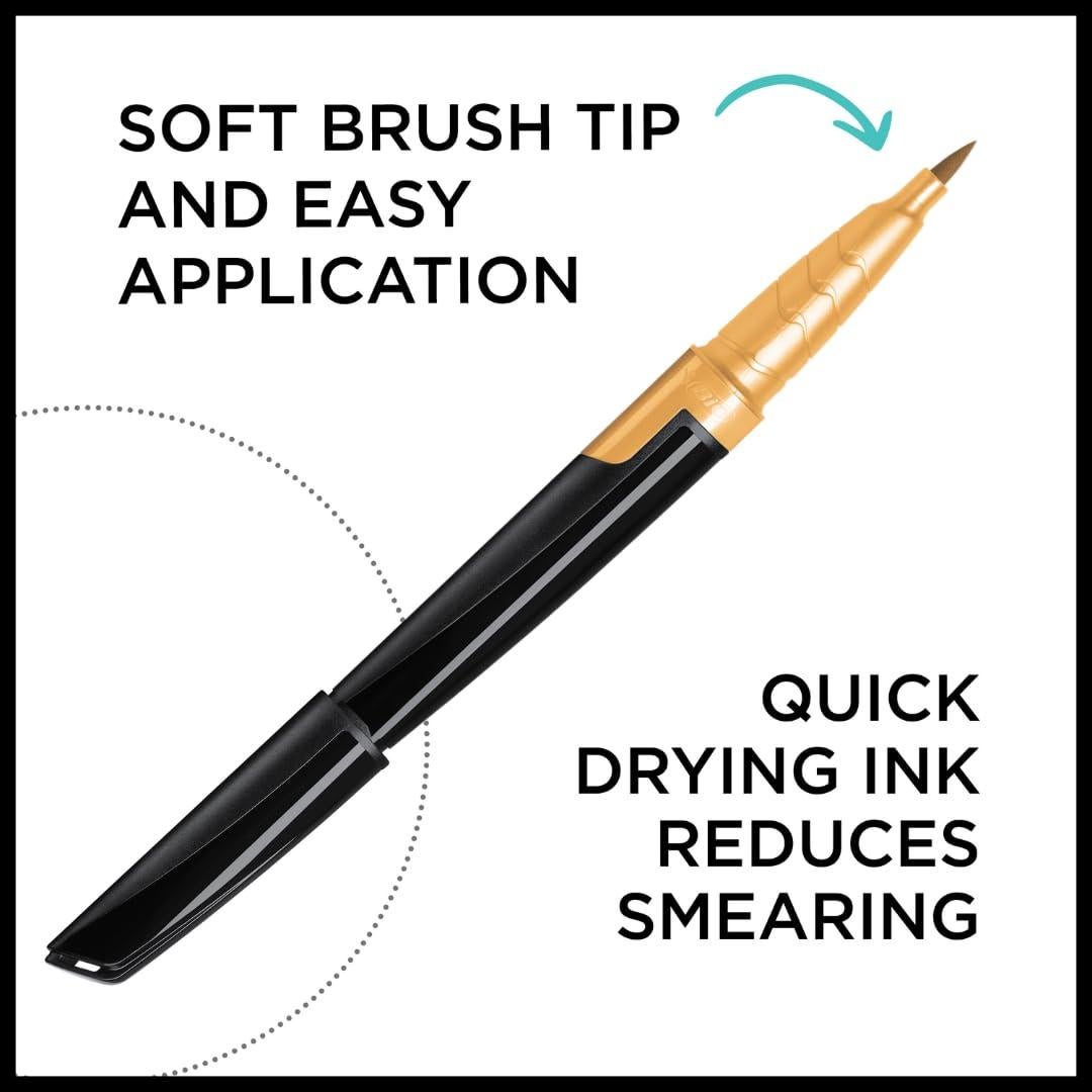 Bolígrafo de Pecas BIC, Punta Suave, 1 Unidad, Marrón Oscuro