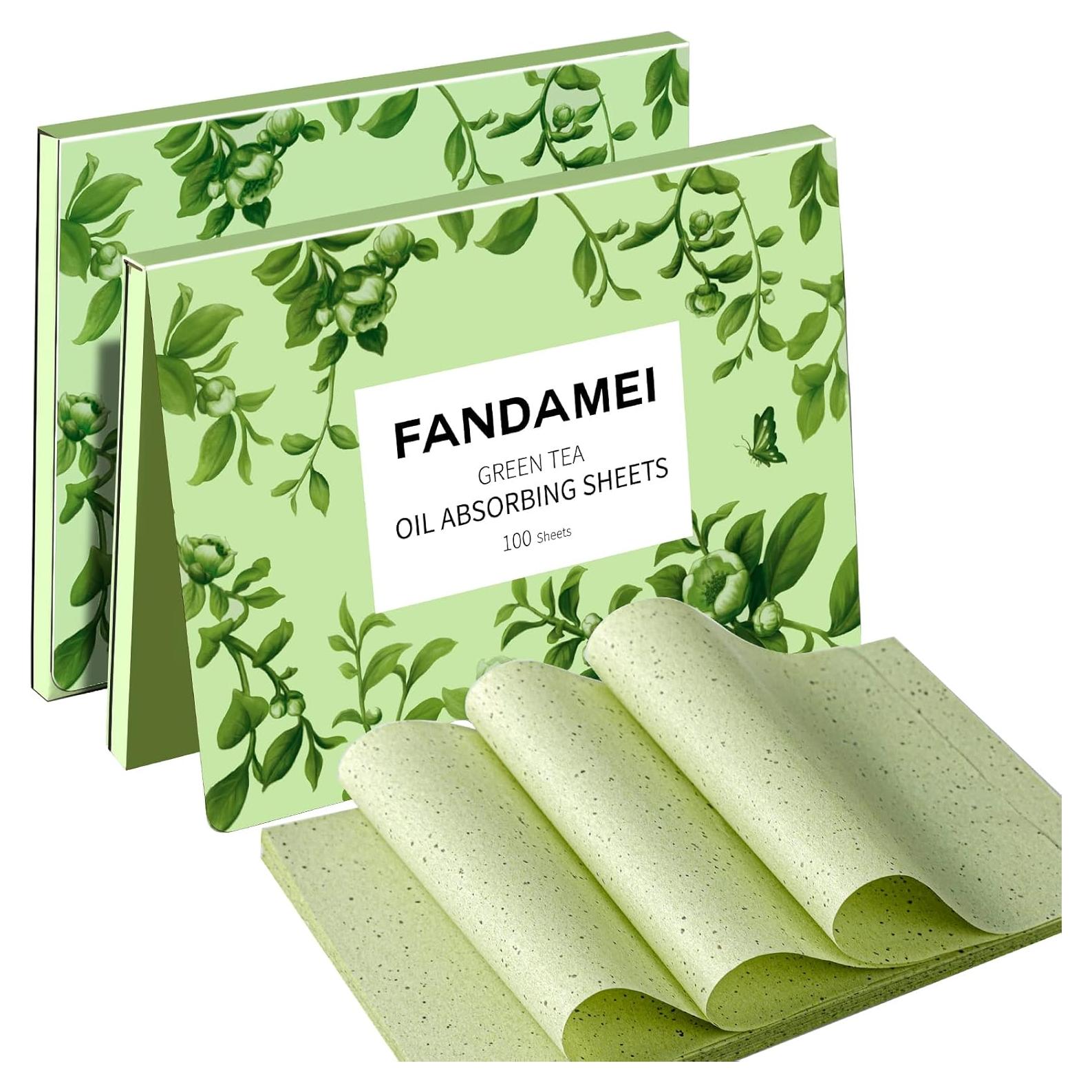 Hojas Absorbentes de Aceite FANDAMEI - 200 Unidades para Piel Grasa