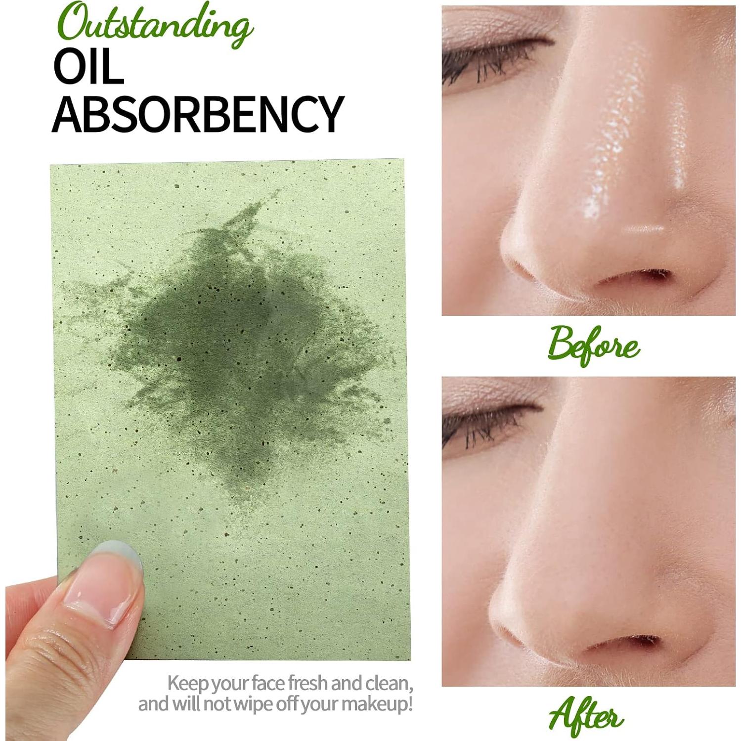 Hojas Absorbentes de Aceite FANDAMEI - 200 Unidades para Piel Grasa