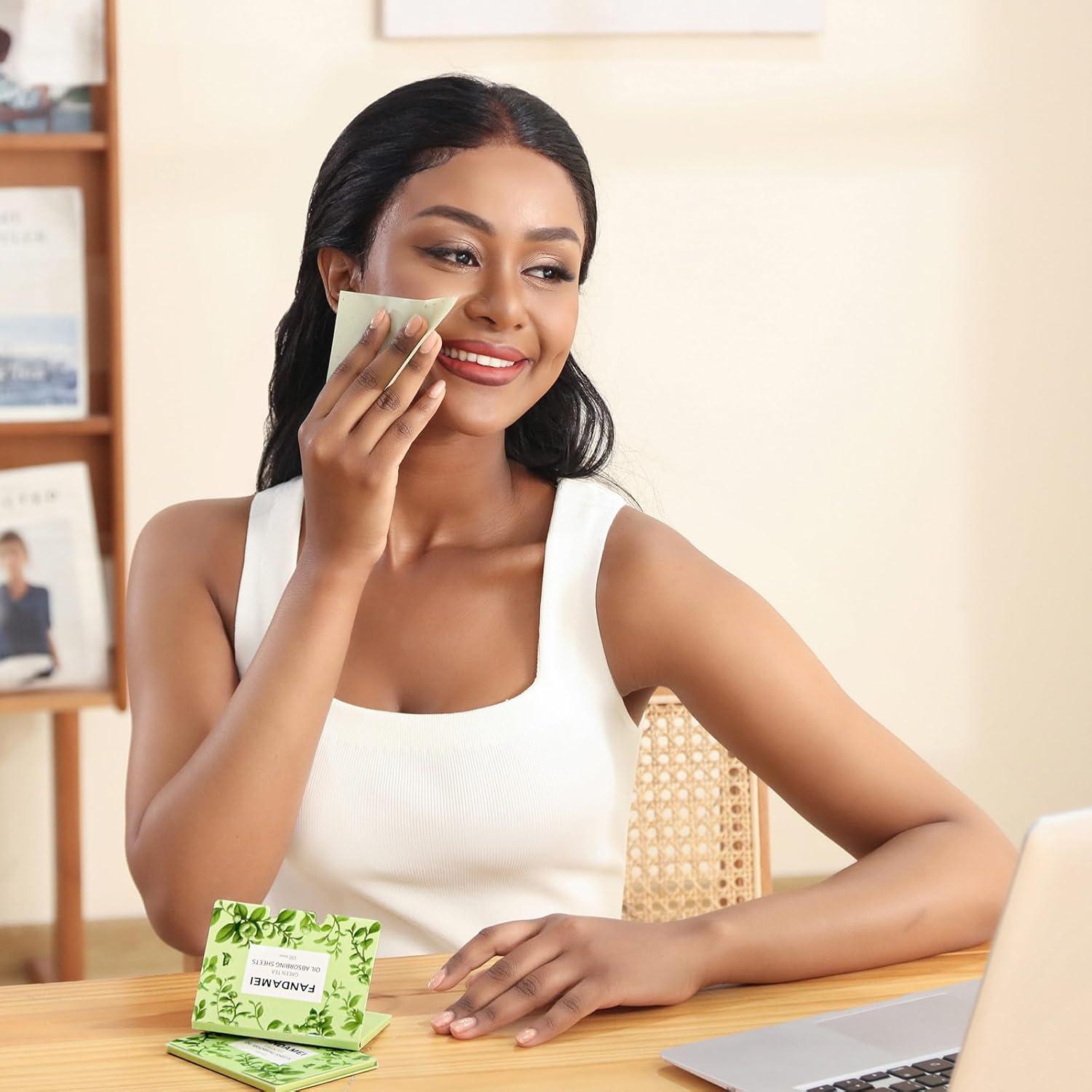 Hojas Absorbentes de Aceite FANDAMEI - 200 Unidades para Piel Grasa