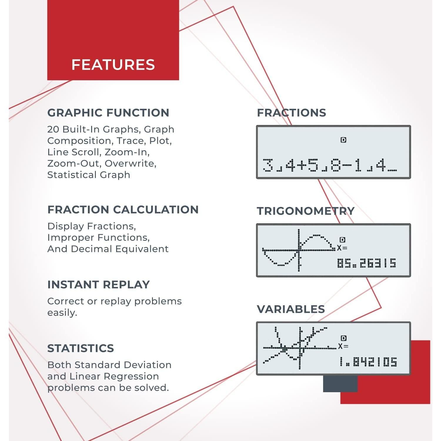Calculadora Científica Catiga CS-229 Gráfica 280 Funciones