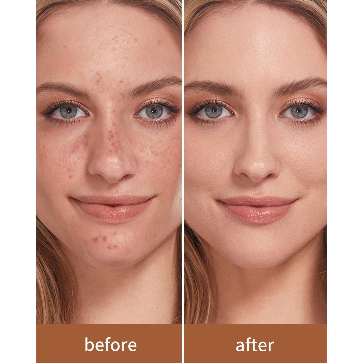 Brocha de Maquillaje Doble Cara EIGSHOW D110 Beige Vegana