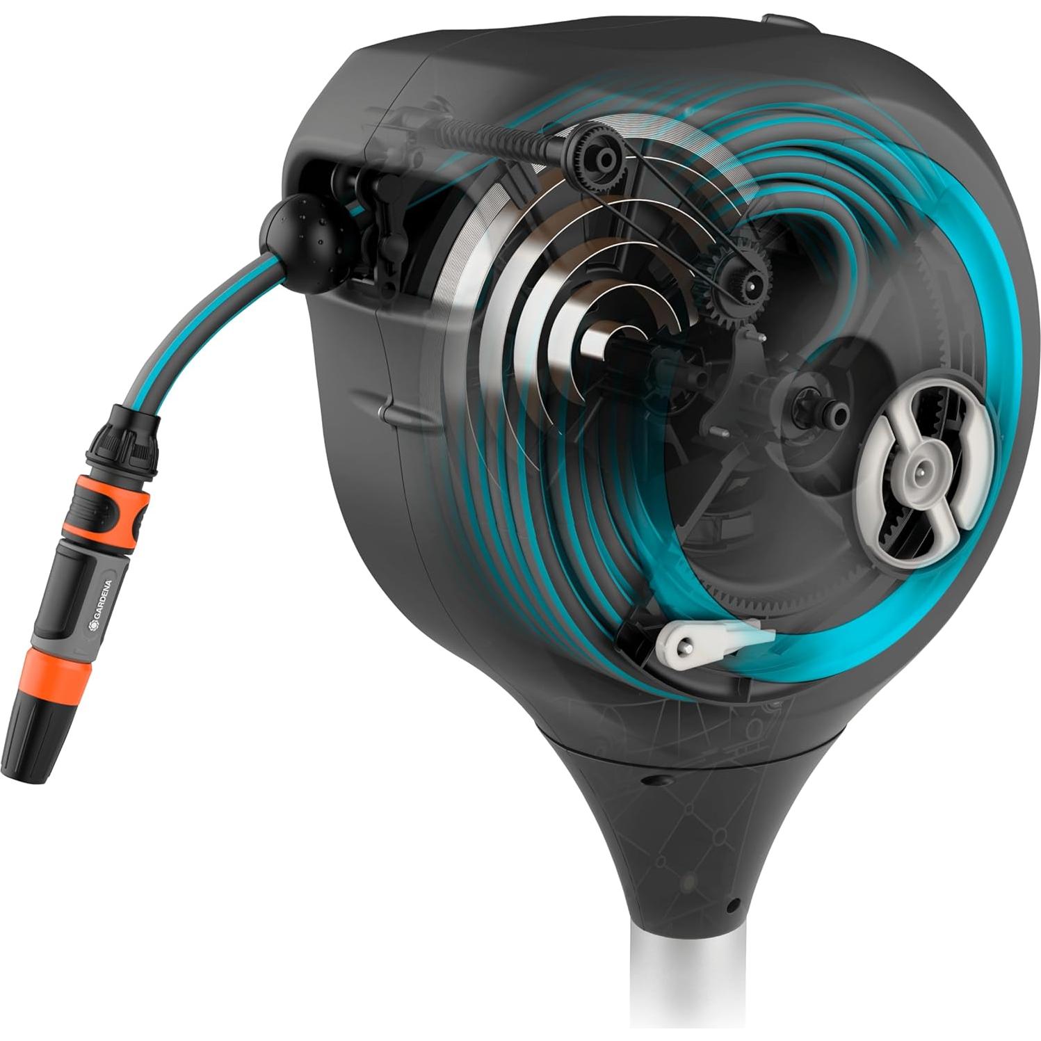 Carrete de Manguera Retráctil GARDENA 15.24 m Automático