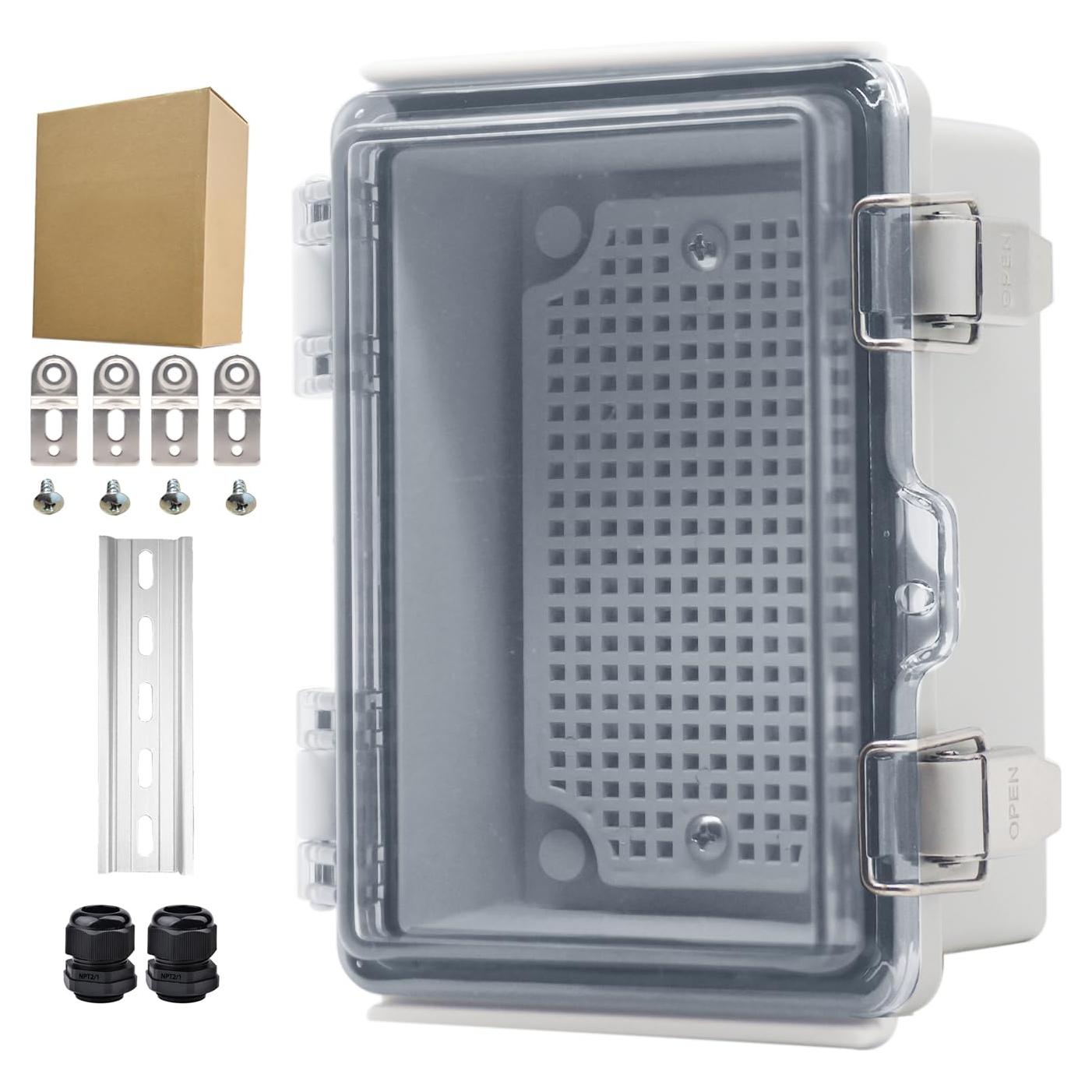 Caja de Conexiones Eléctricas IP67 YETLEBOX 15x10x7cm Transparente