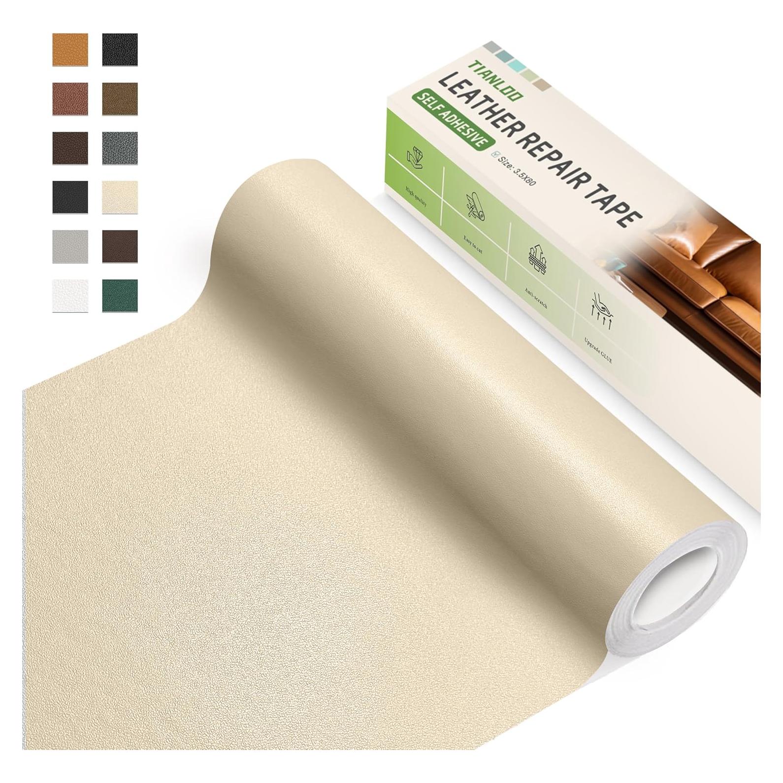 Cinta de Reparación de Cuero TIANLDD 8.9x203.2 cm Beige