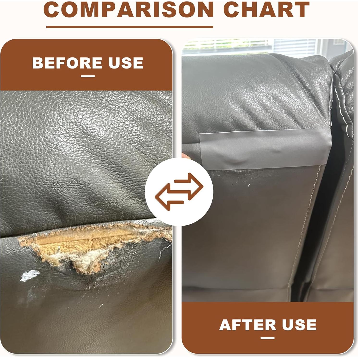 Cinta de Reparación de Cuero TIANLDD 8.9x203.2 cm Beige