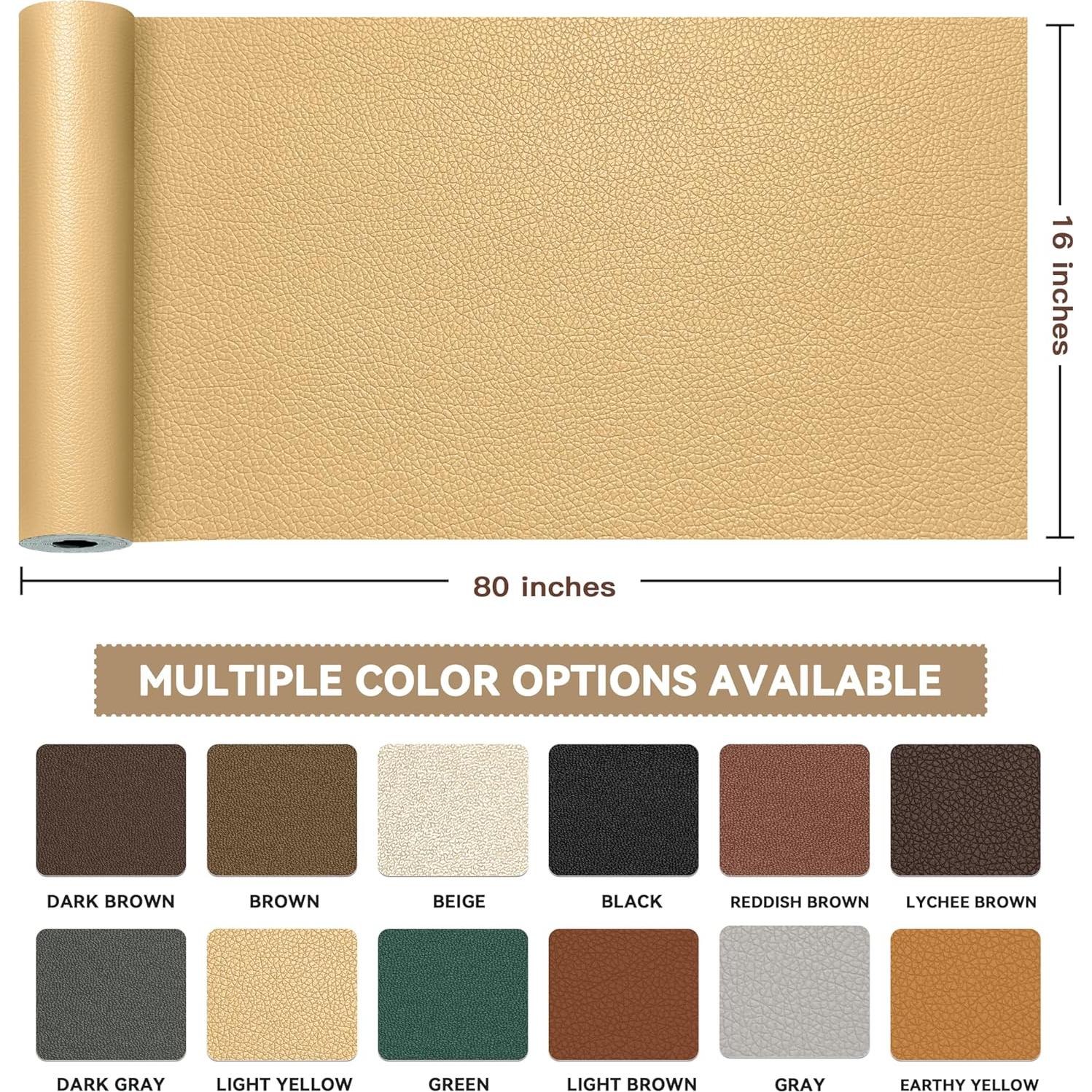 Cinta de Reparación de Cuero TIANLDD 40.64x203.2cm Autoadhesiva