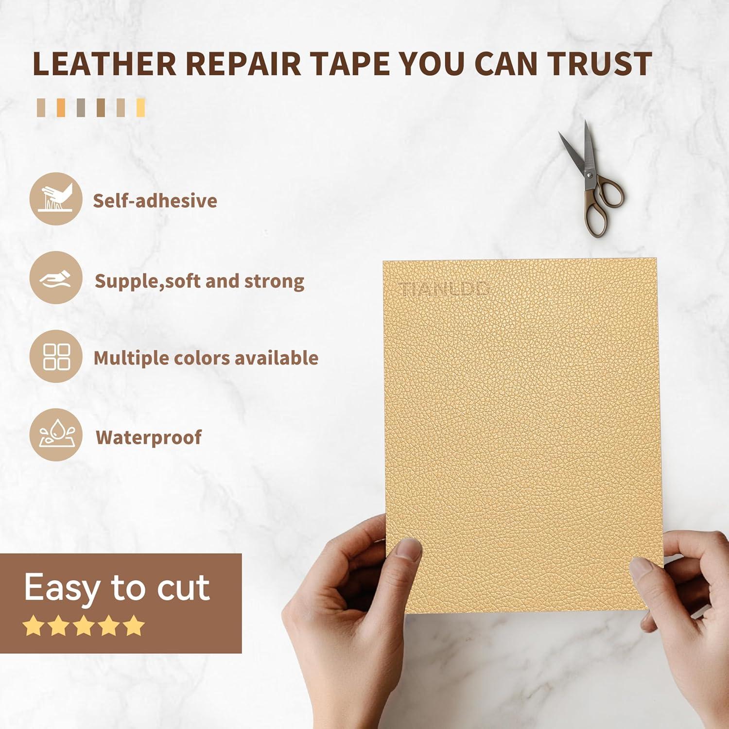 Cinta de Reparación de Cuero TIANLDD 40.64x203.2cm Autoadhesiva