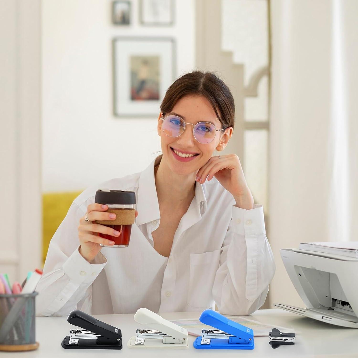 Grapadora M&G ABS916KBA con 1000 grapas, 25 hojas