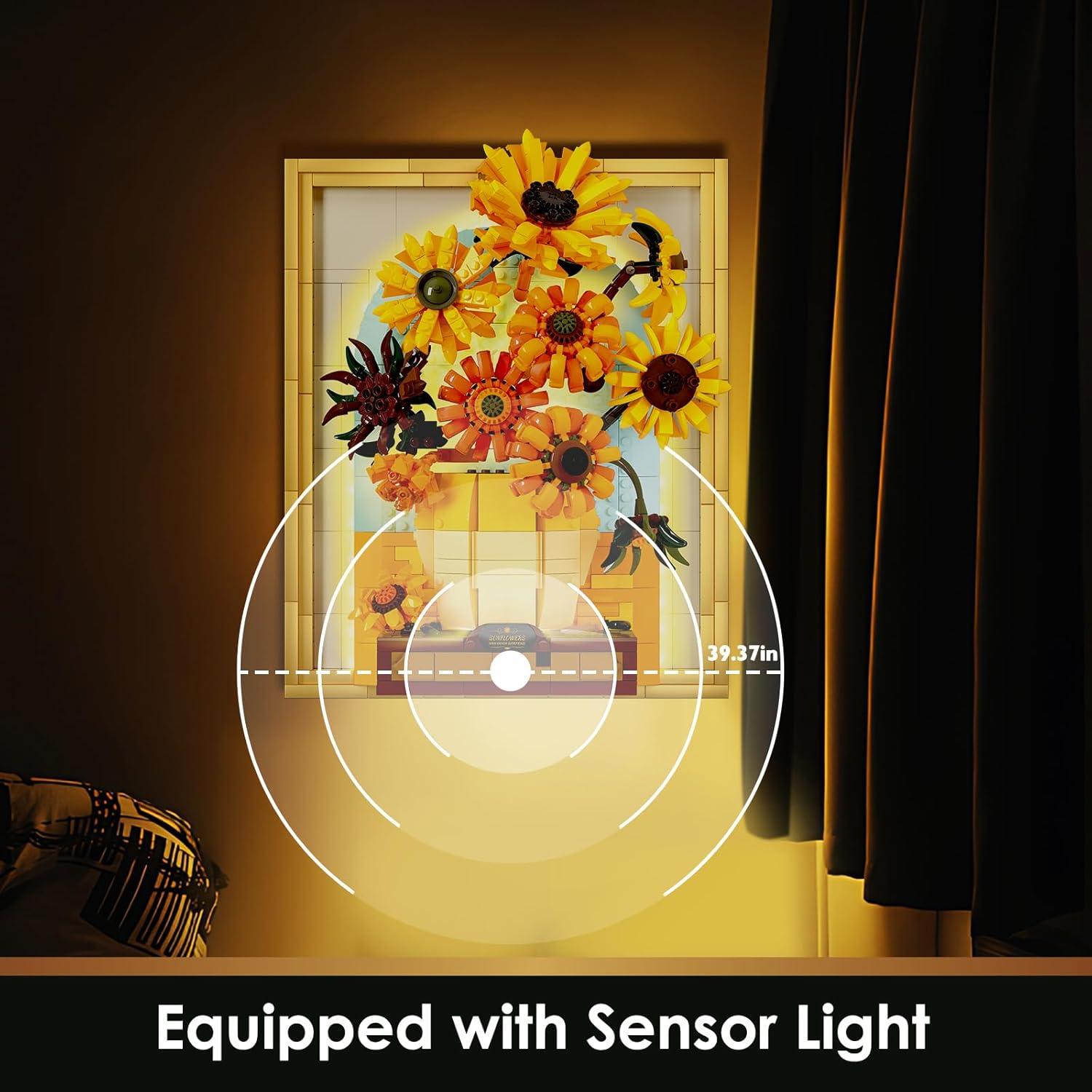 Juego de Construcción Girasoles JMBricklayer 70004 con Luz