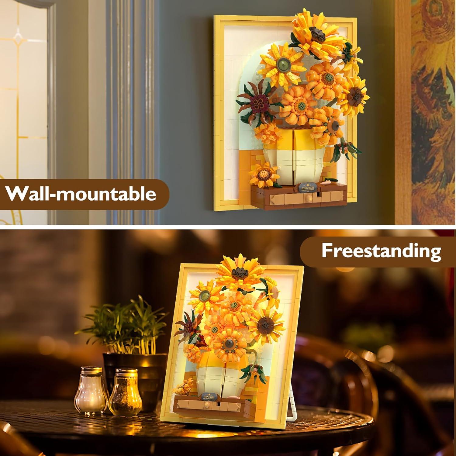 Juego de Construcción Girasoles JMBricklayer 70004 con Luz