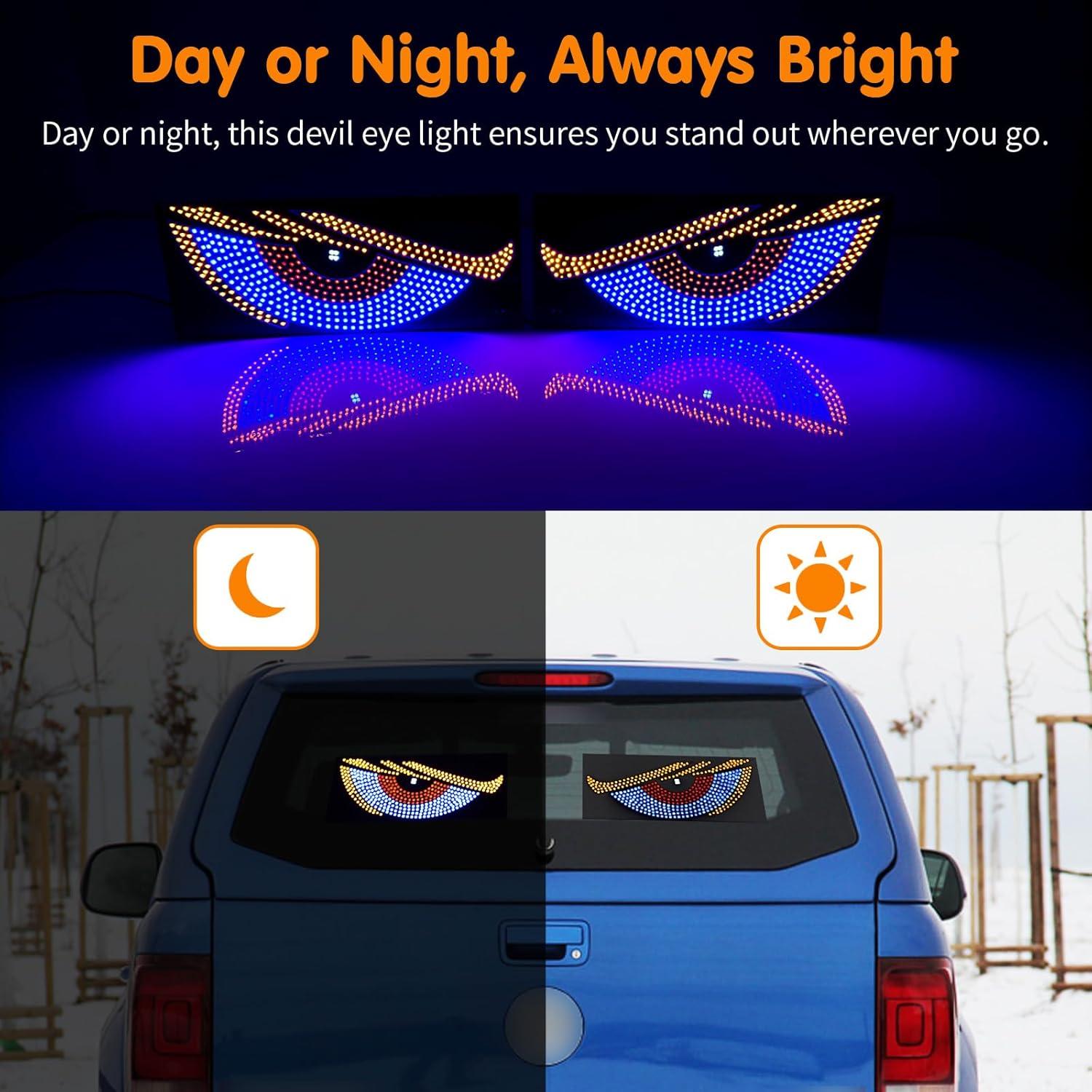 Luz LED Ojos del Diablo 1797 para Autos y Camiones 30x12cm