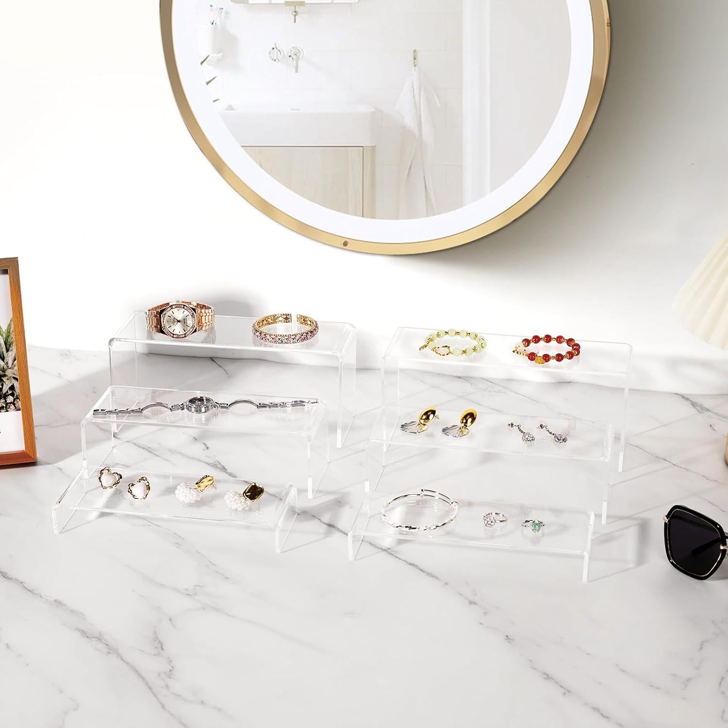 Soportes de Exhibición Acrílicos Jolboldy 6pcs Transparente