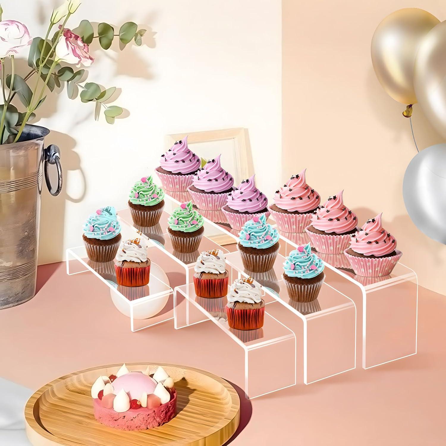 Soportes de Exhibición Acrílicos Jolboldy 6pcs Transparente