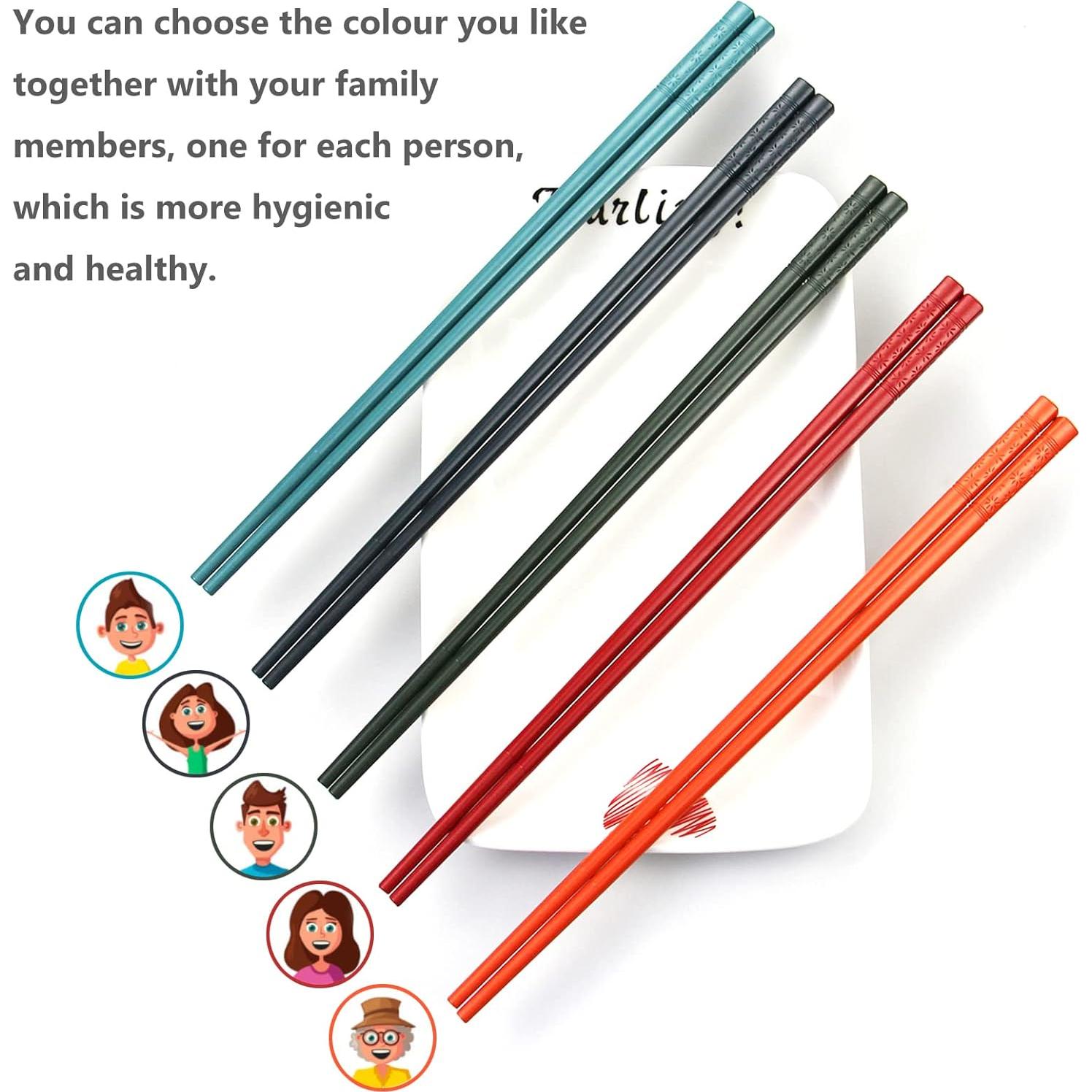 Juego de 5 Pares de Palillos con Ayudantes AP ARTSPER - Flor de Cerezo