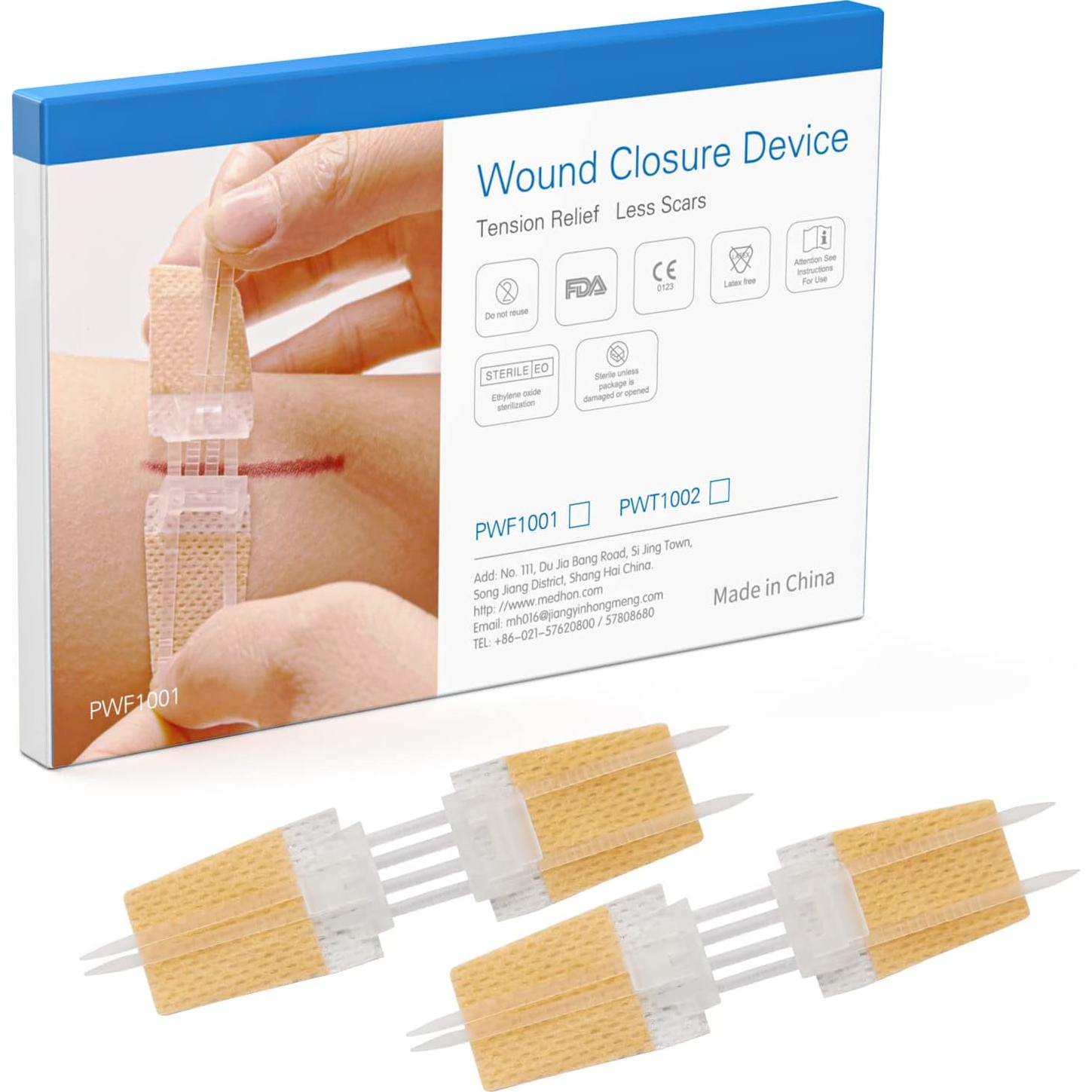 Kit de Cierre de Heridas Sin Suturas SEABIRD - 2 Piezas