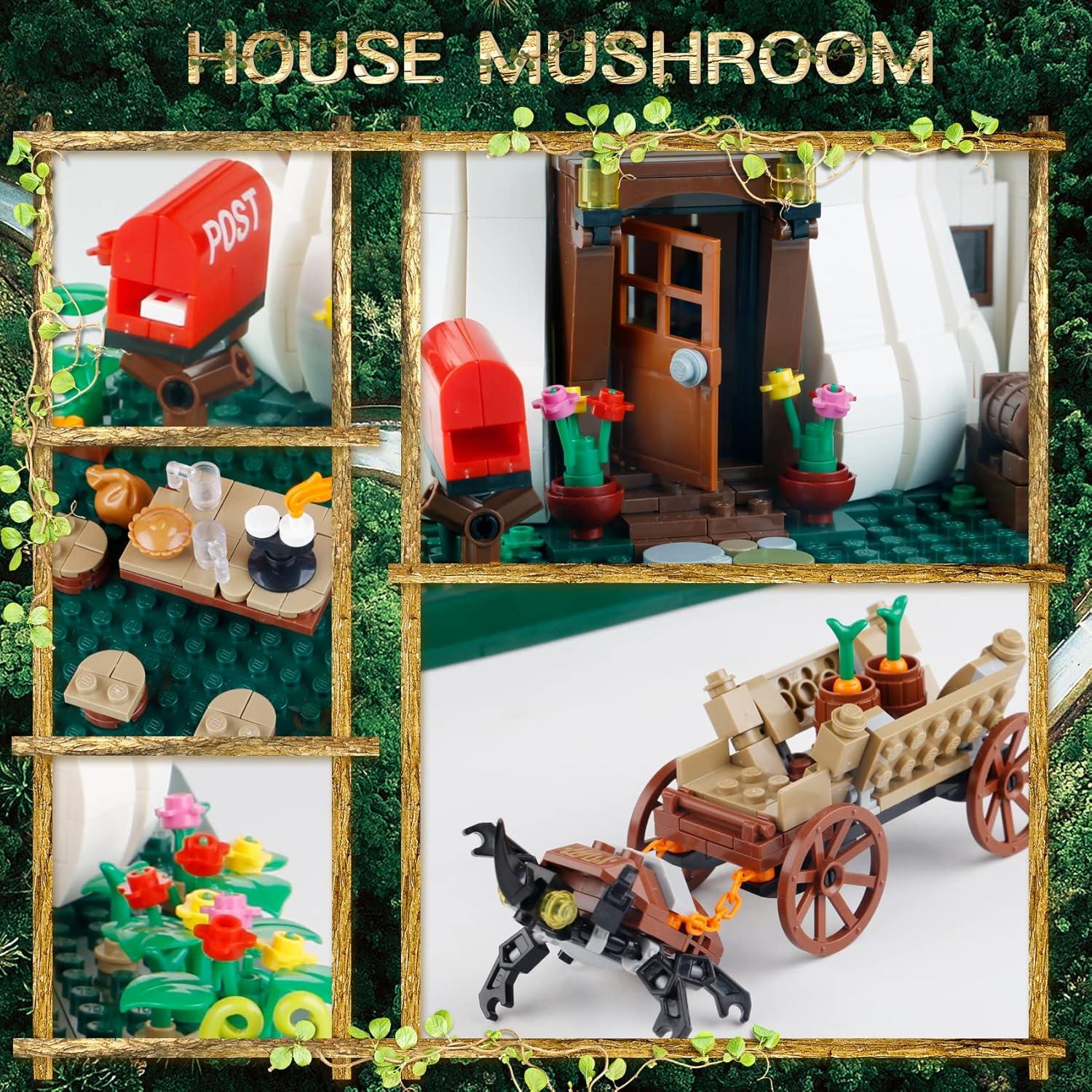 Casa de Hongos Bibilock 2233 PCS Bloques de Construcción