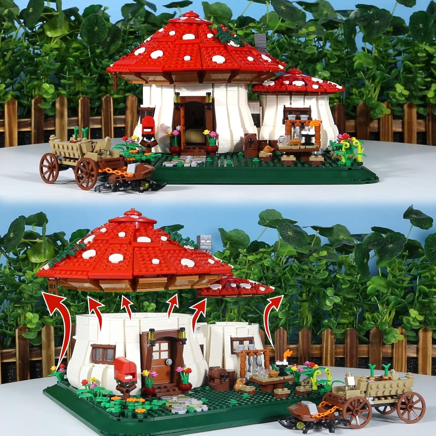 Casa de Hongos Bibilock 2233 PCS Bloques de Construcción