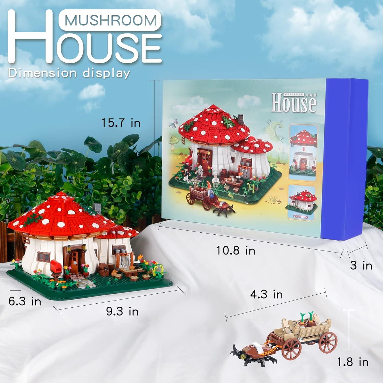 Casa de Hongos Bibilock 2233 PCS Bloques de Construcción