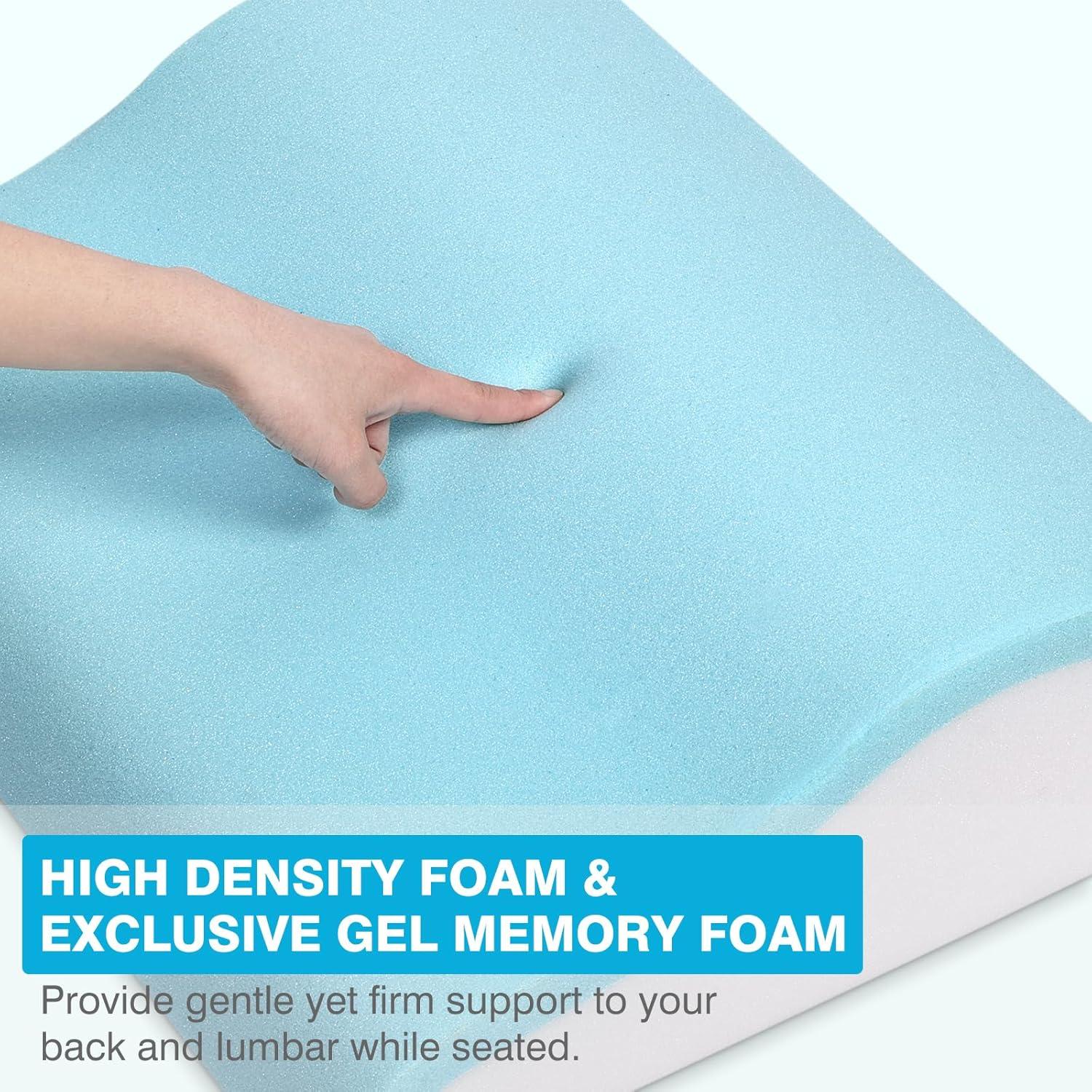 Almohada de Soporte Lumbar TANYOO con Espuma de Memoria 50.8x12.7 cm