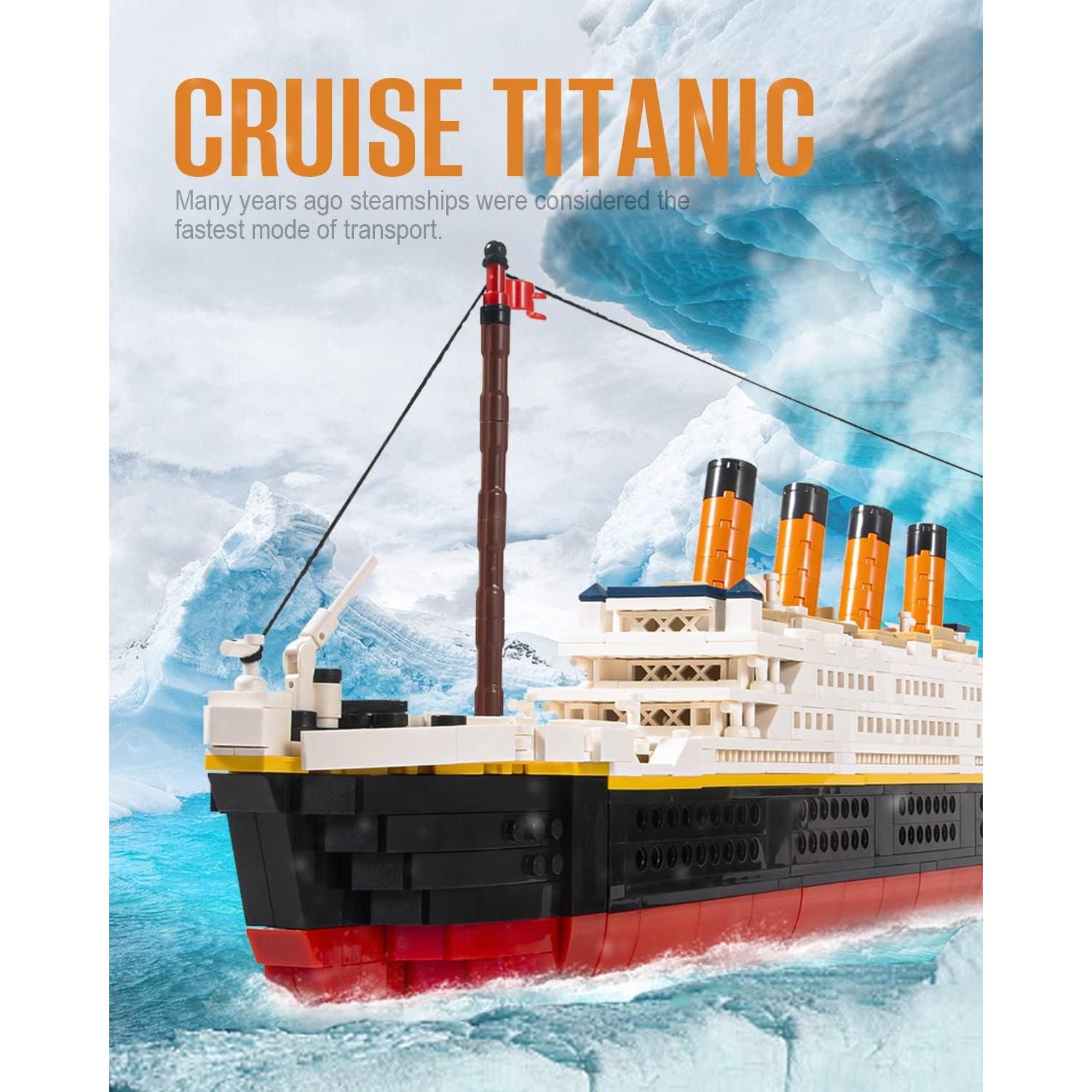 Set de Construcción Titanic dOvOb - 1288 Mini Bloques